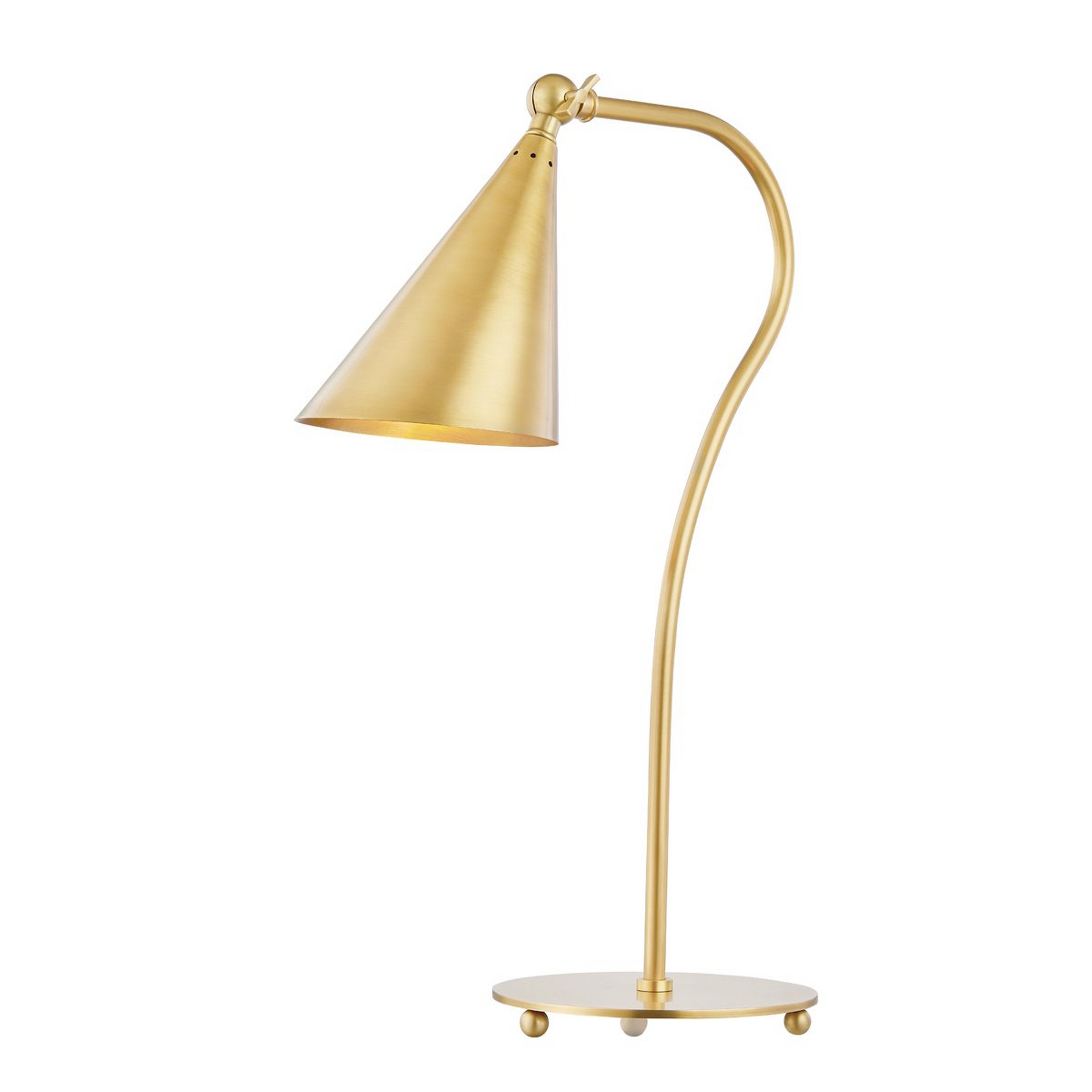 A Brynleigh Desk Lamp with Aged Brass color