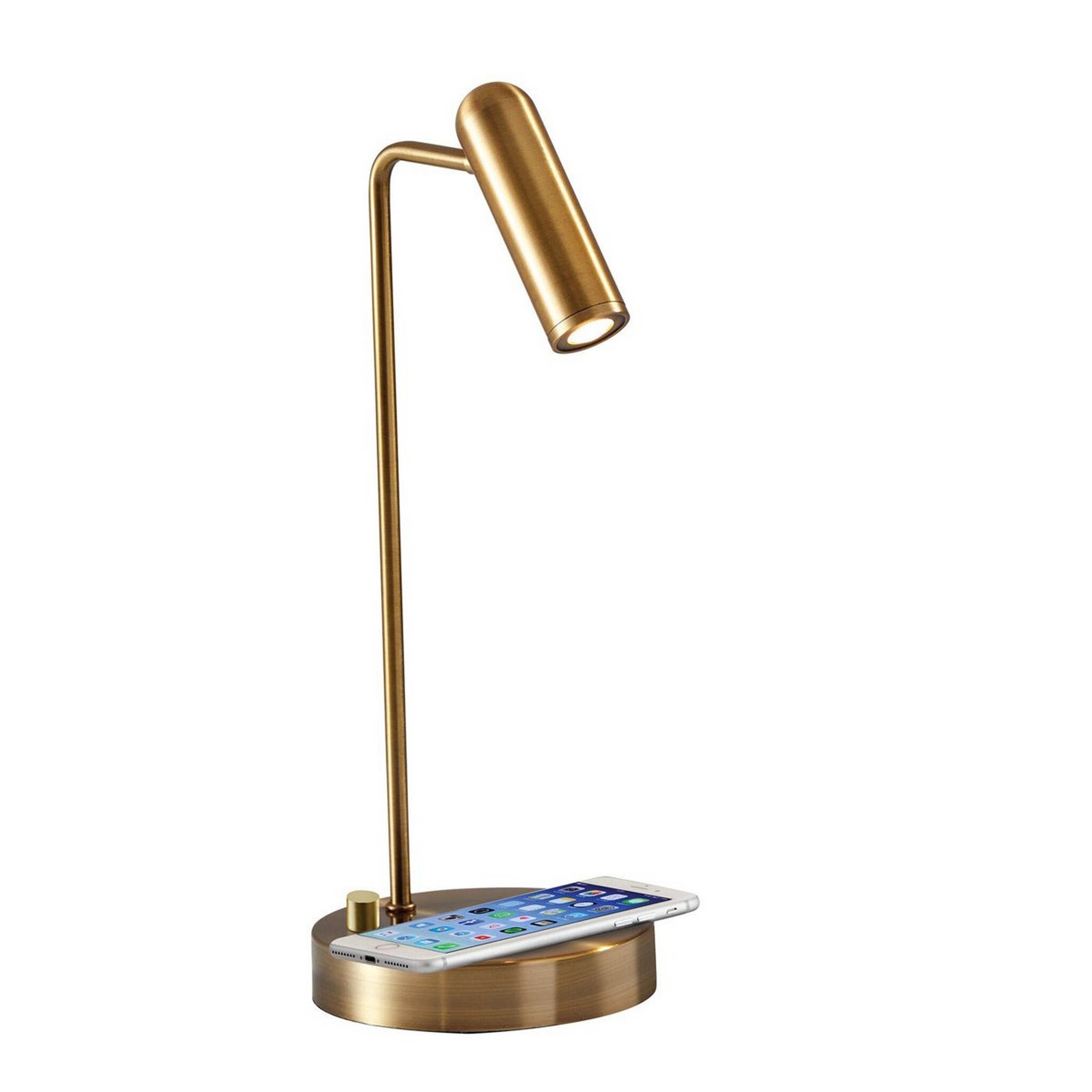 A Bryant Desk Lamp with Antique Brass color