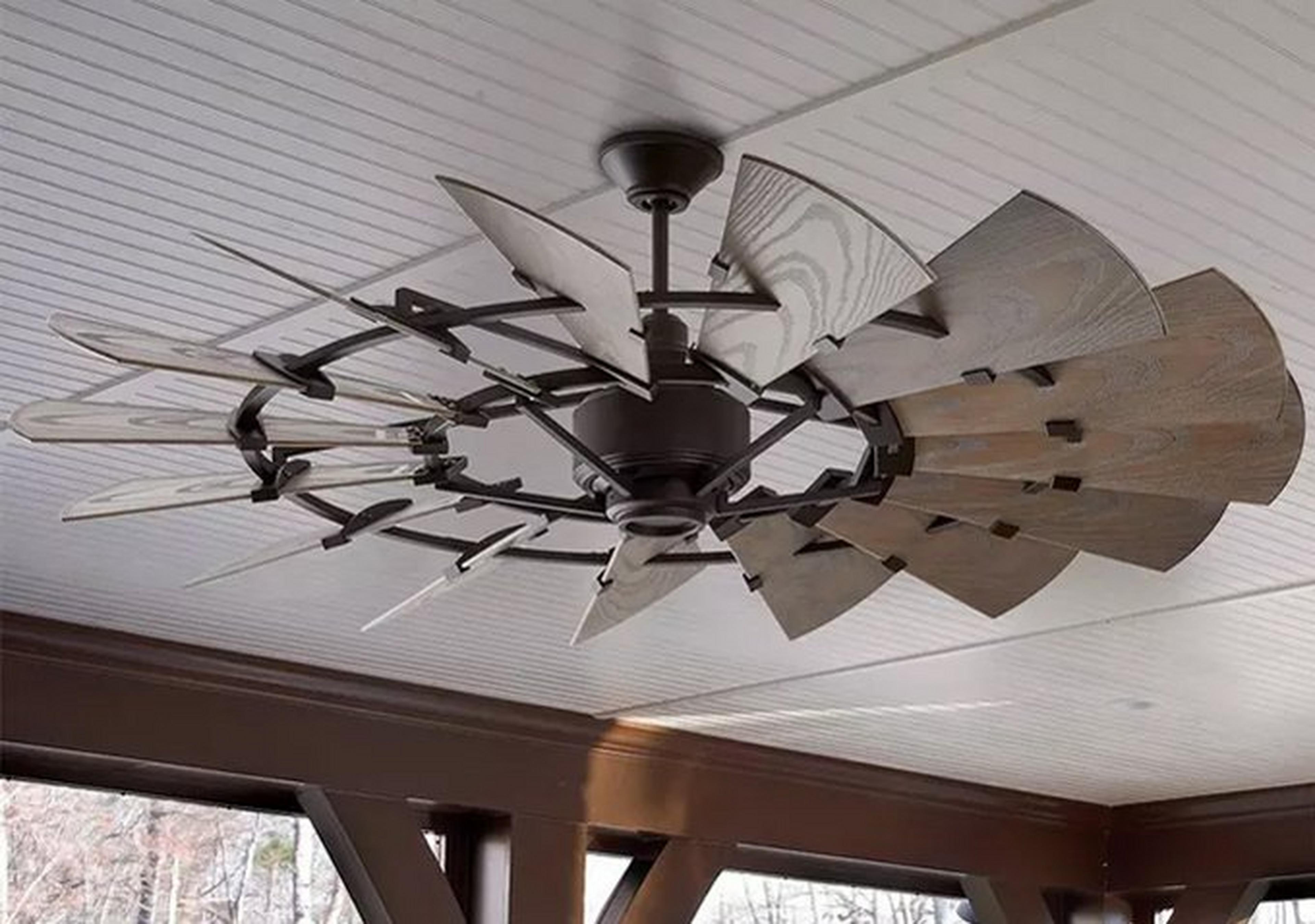 Outdoor Rustic Windmill Ceiling Fan