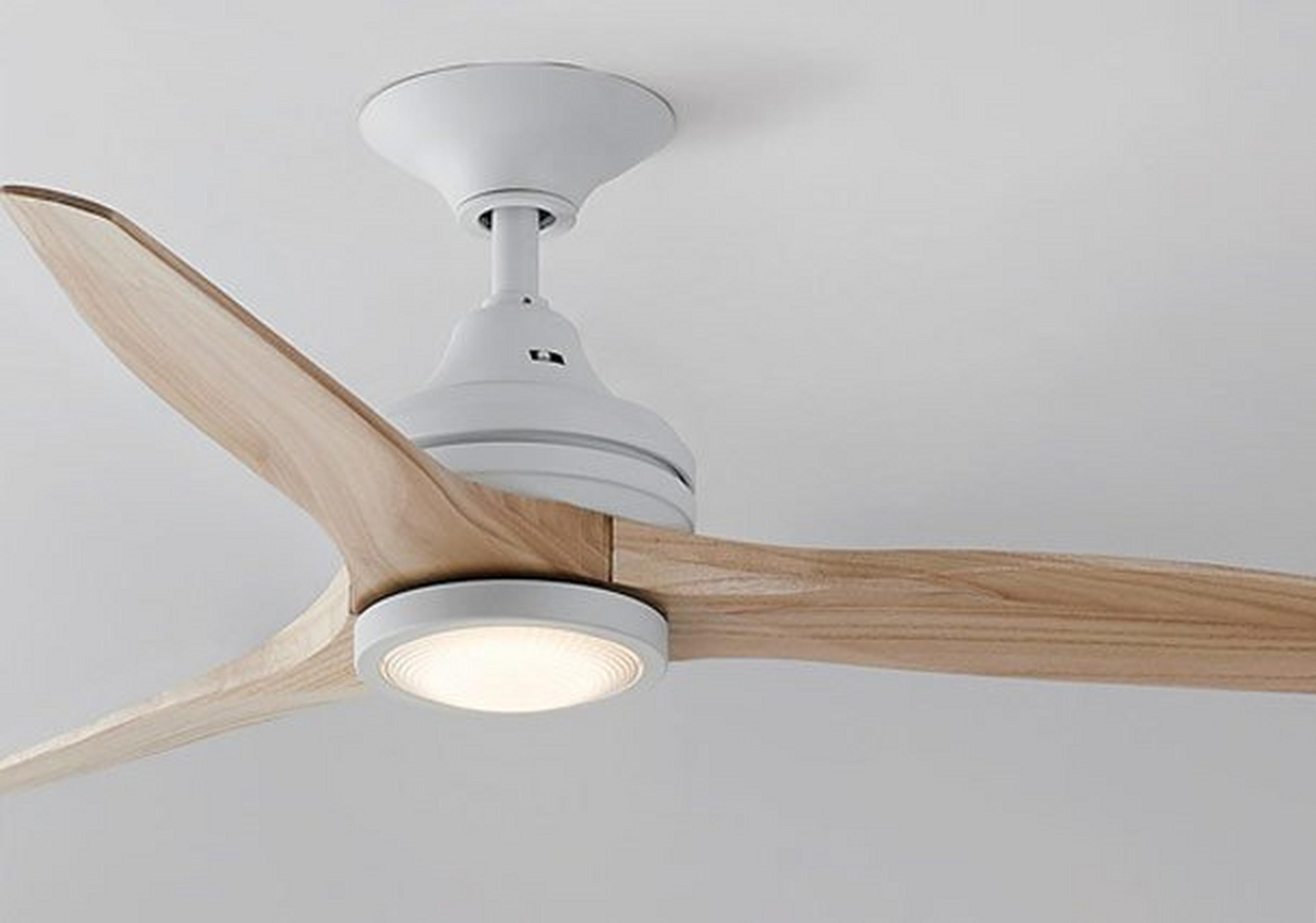 Indoor and Outdoor Metal and Wood LED Ceiling Fan