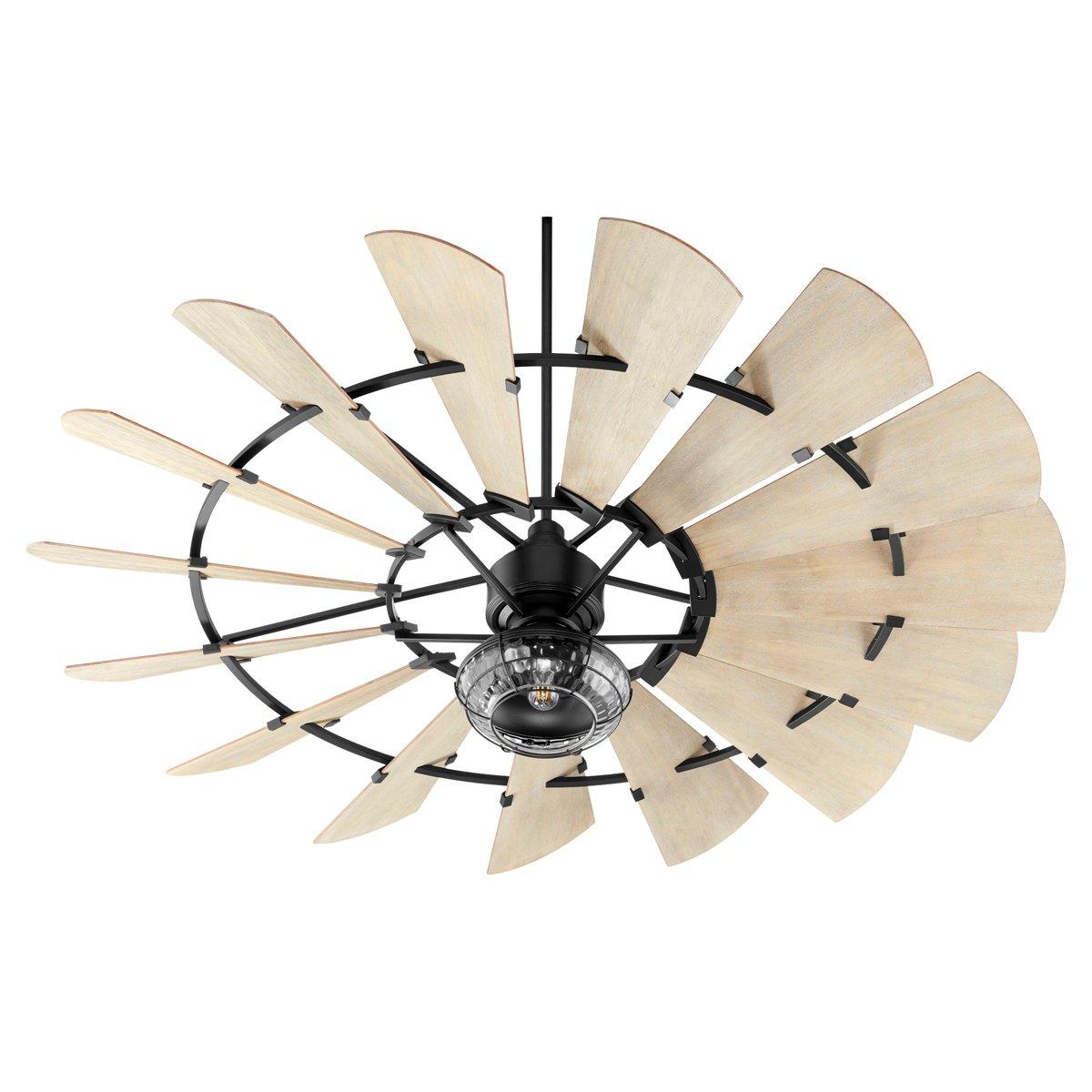 Windmill Fan Hammered Glass Cage Light Kit - Large | Shades of Light