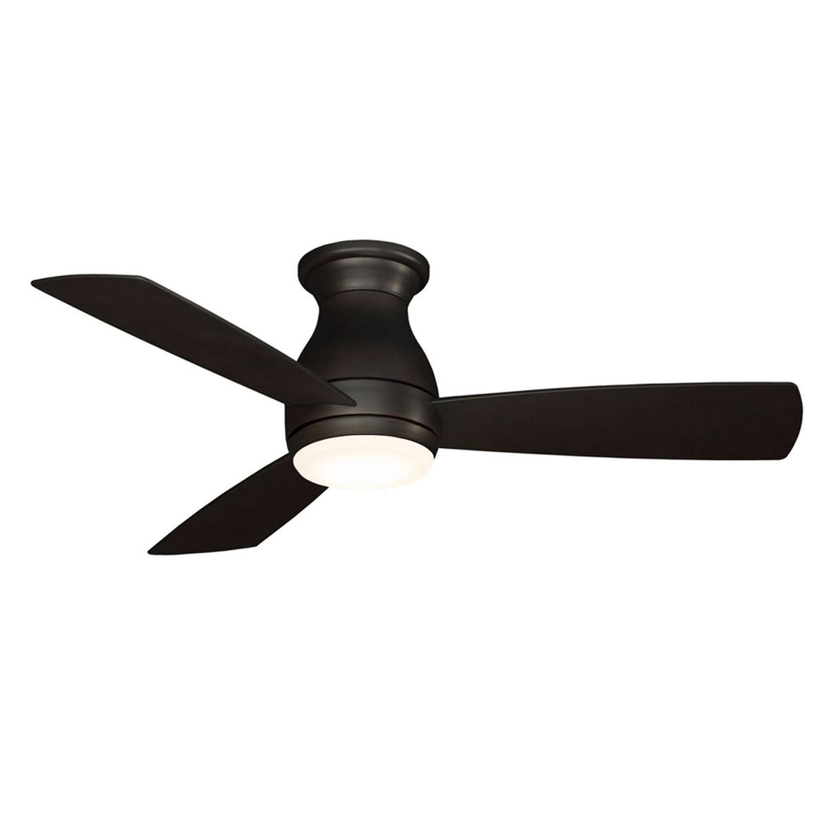 A 44" Low Profile LED Indoor / Outdoor Ceiling Fan with Dark Bronze color