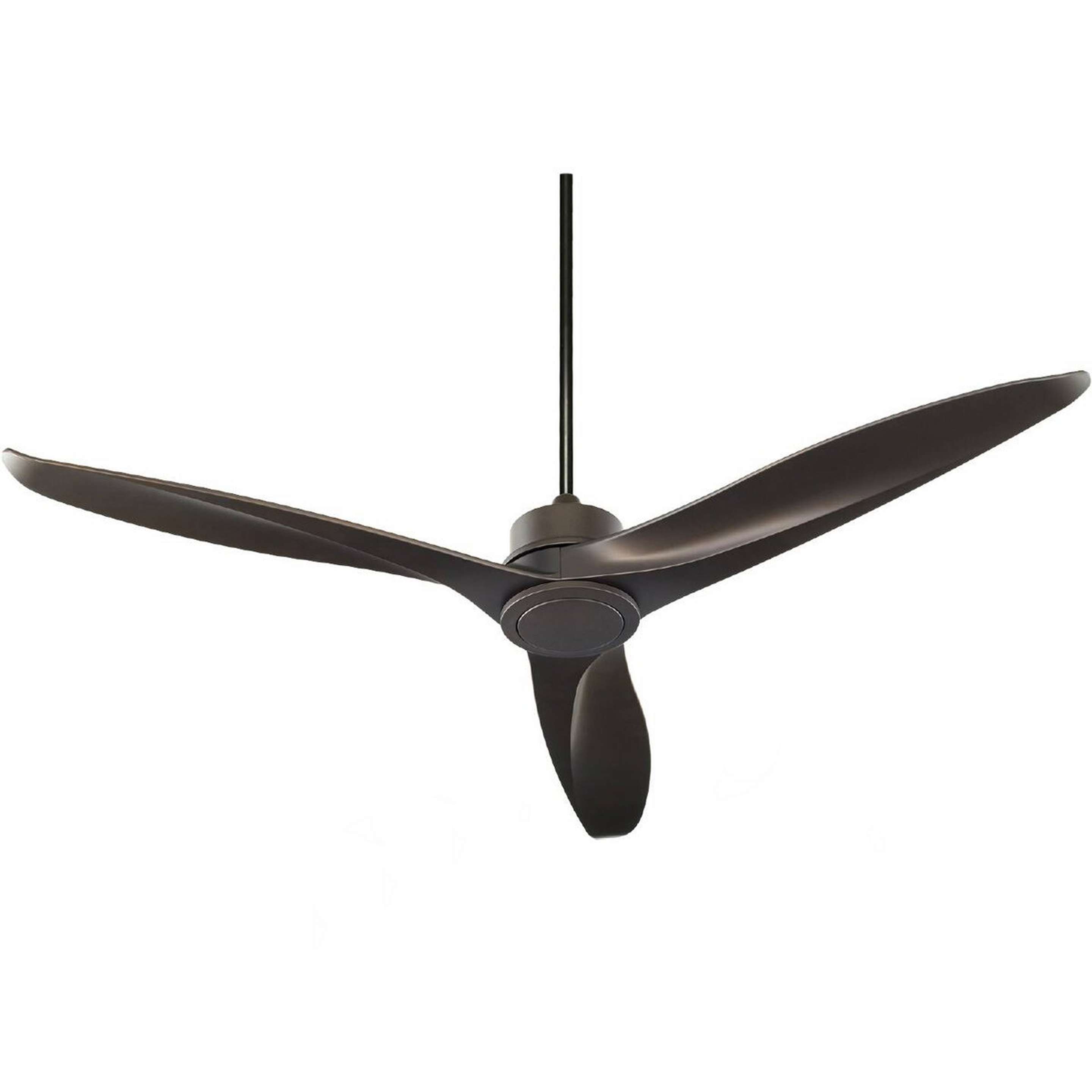 A 60" Modern Rotor Ceiling Fan with Oiled Bronze color