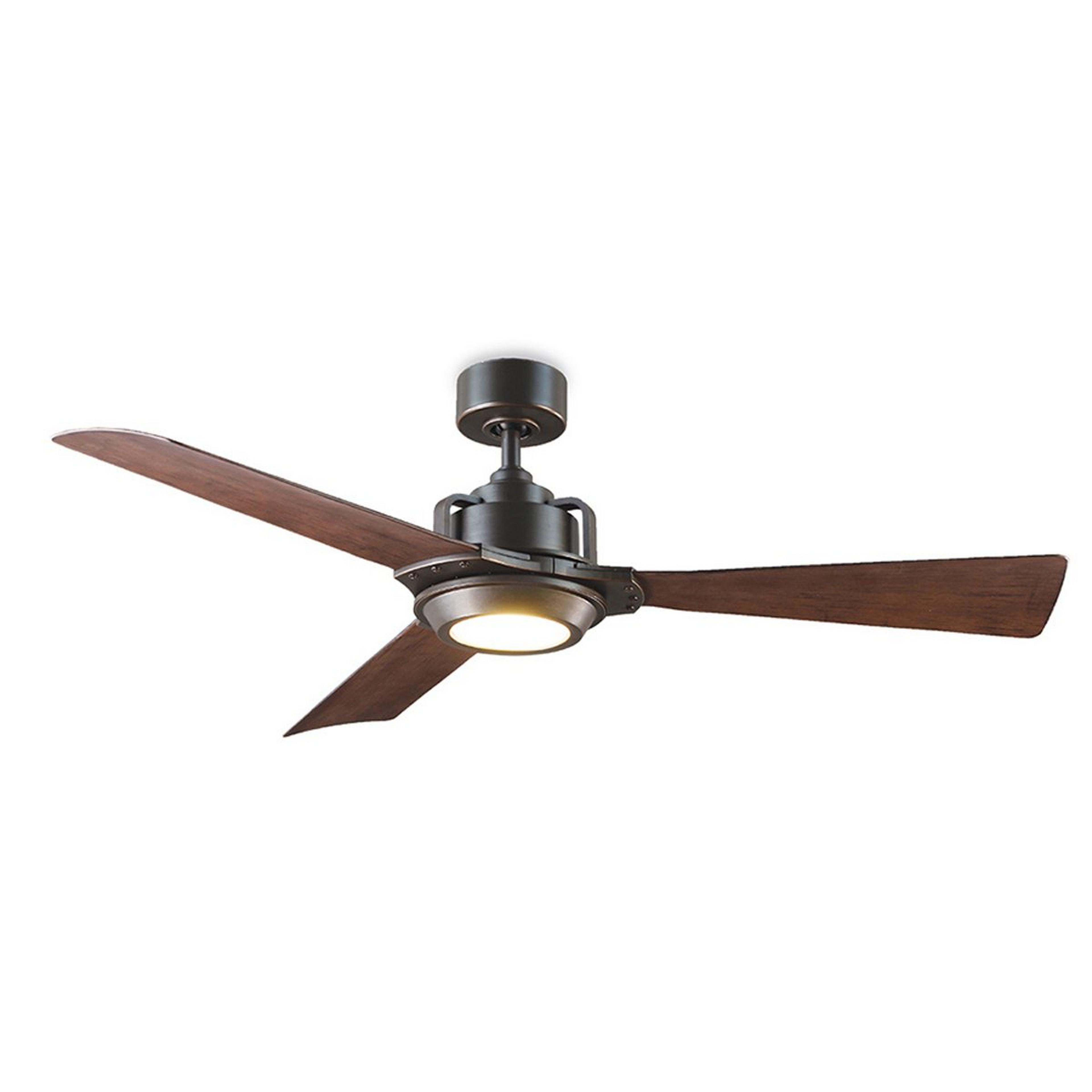 A 56" Corolla Ceiling Fan with Bronze / Light Wood color