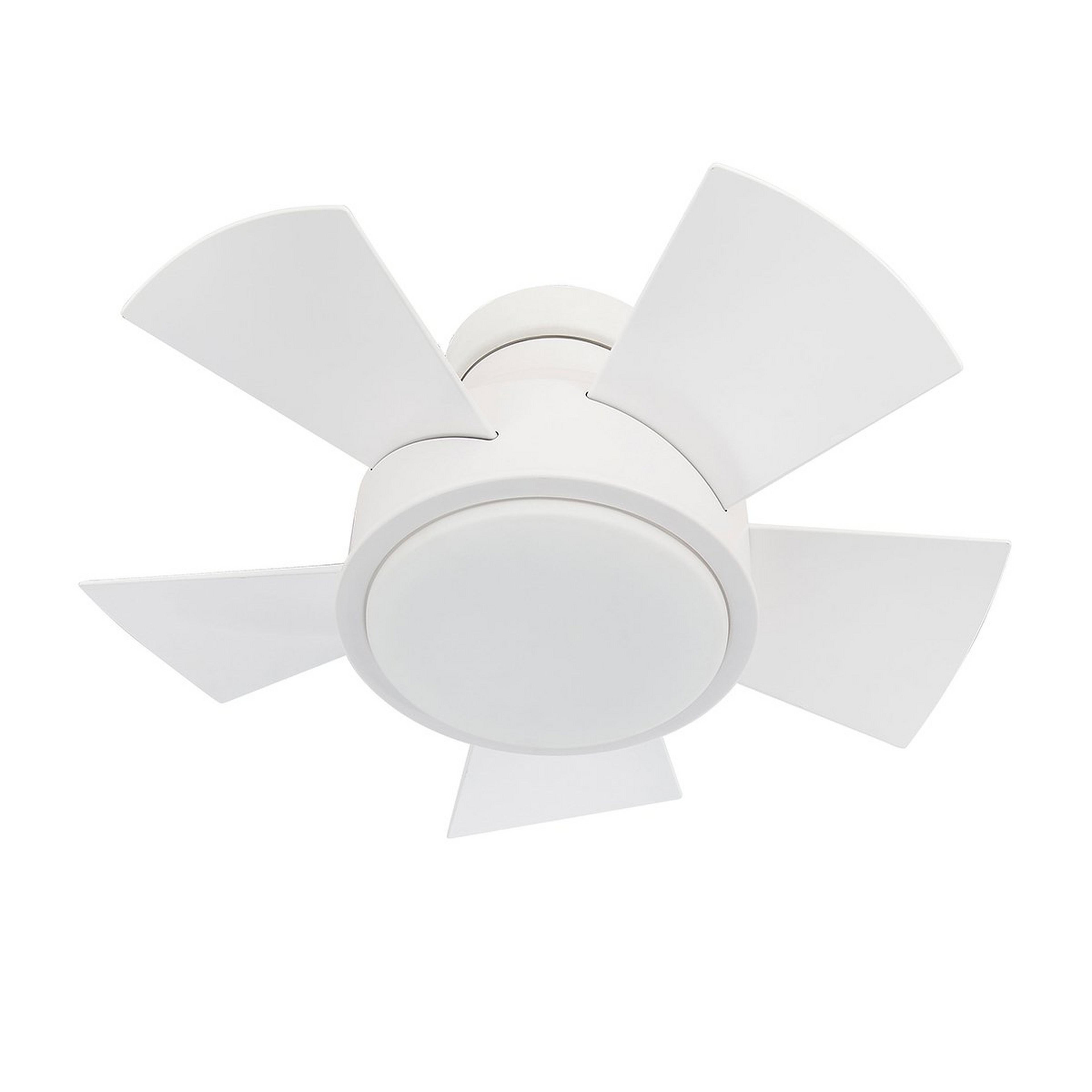 A 26" Foundry LED Ceiling Fan with Matte White color