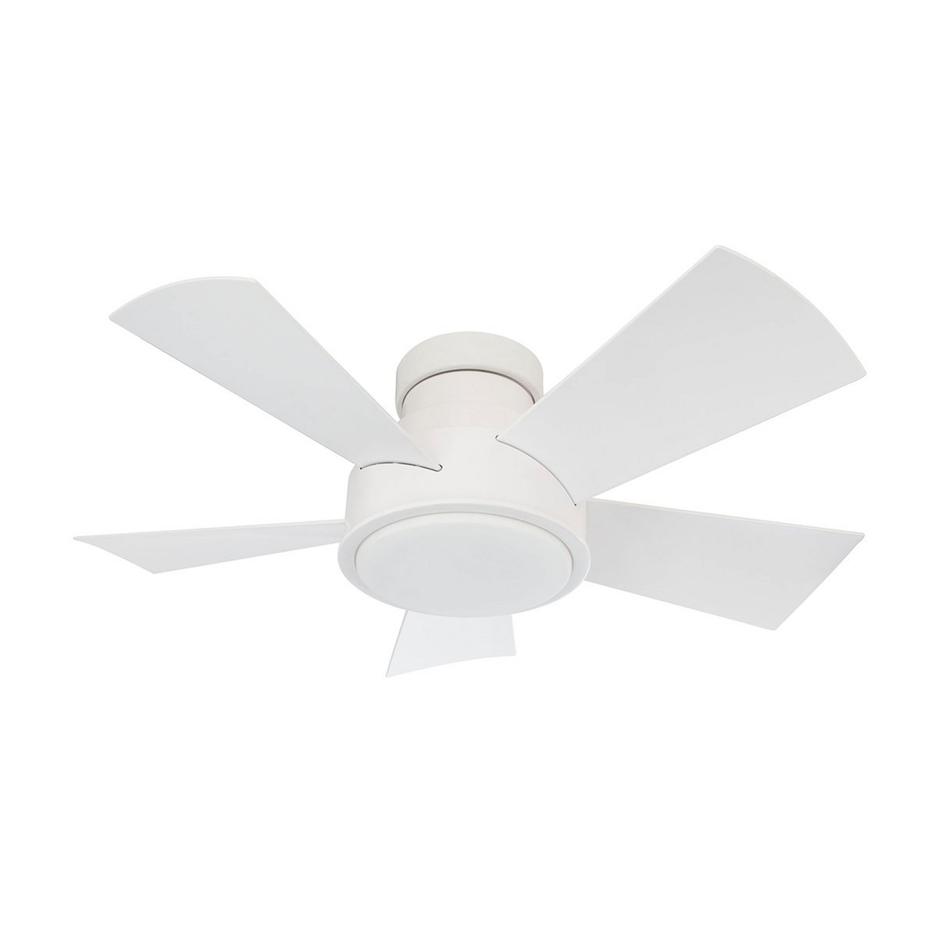 A 38" Foundry Ceiling Fan with Matte White color