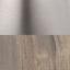 Brushed Nickel / Gray Faux Wood