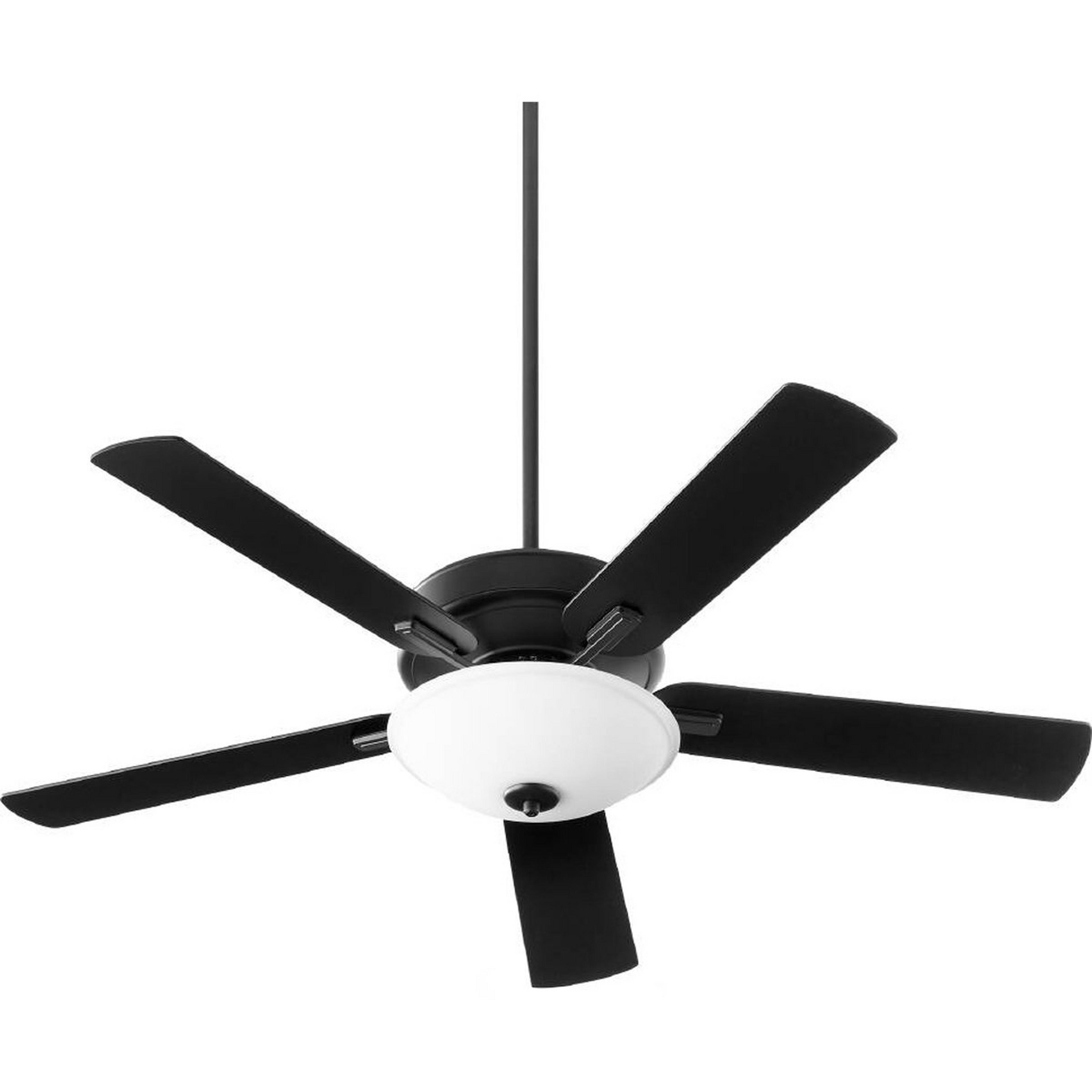 A 52" Reese LED Ceiling Fan with Black / Weathered Oak color