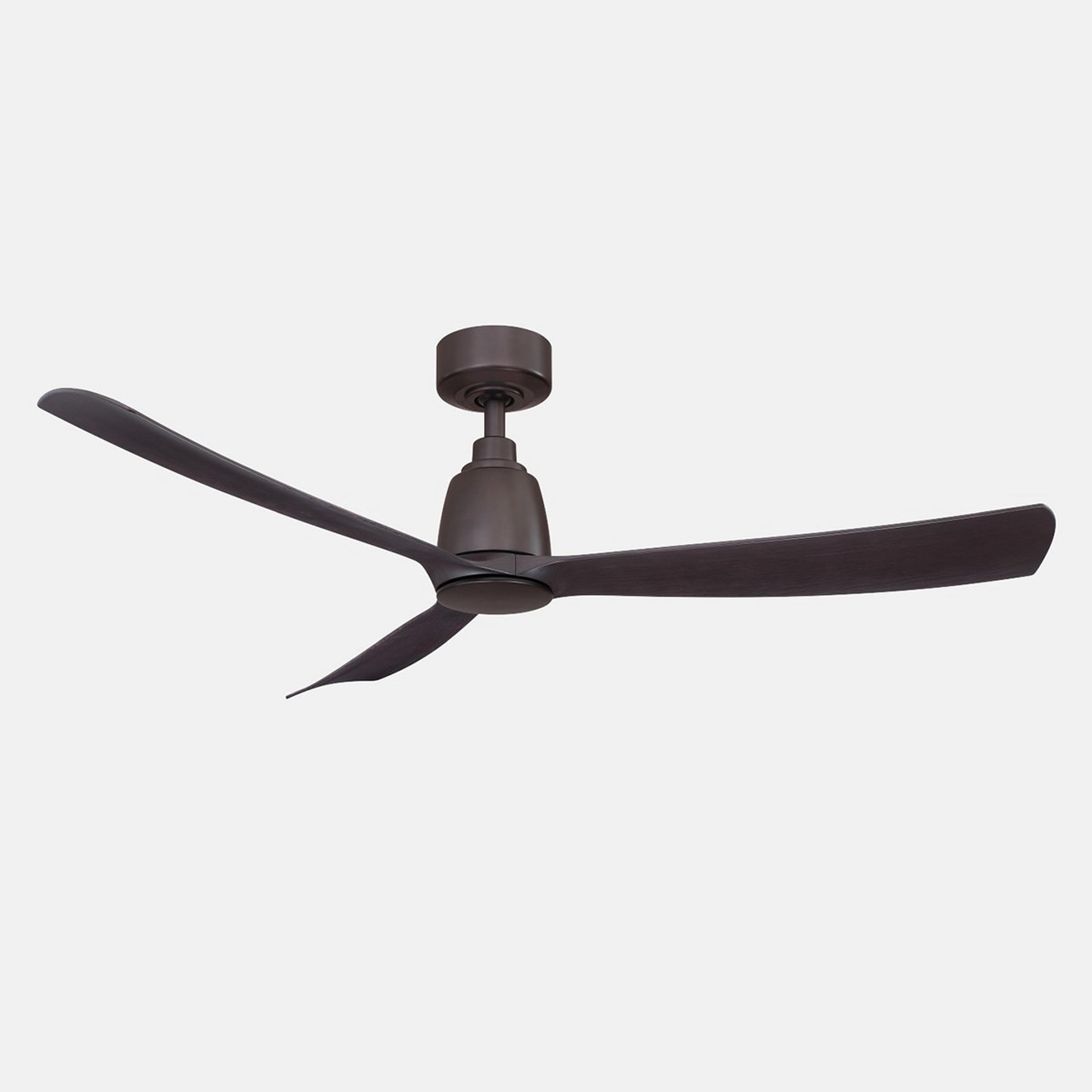 A 52" Auster Indoor / Outdoor Ceiling Fan - 3 Blade with Dark Bronze / Dark Walnut color