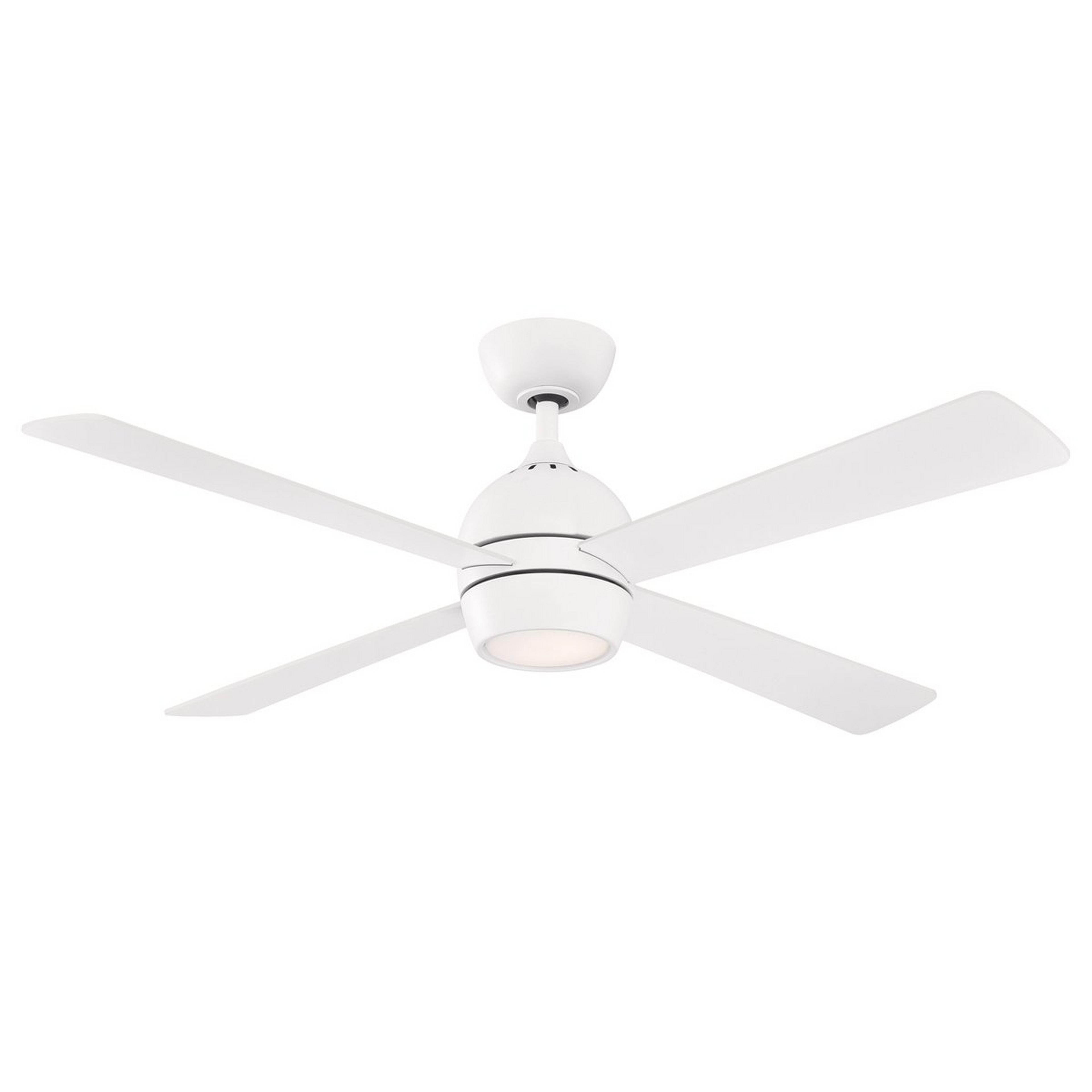 A 52" Boreas LED Ceiling Fan with Matte White color
