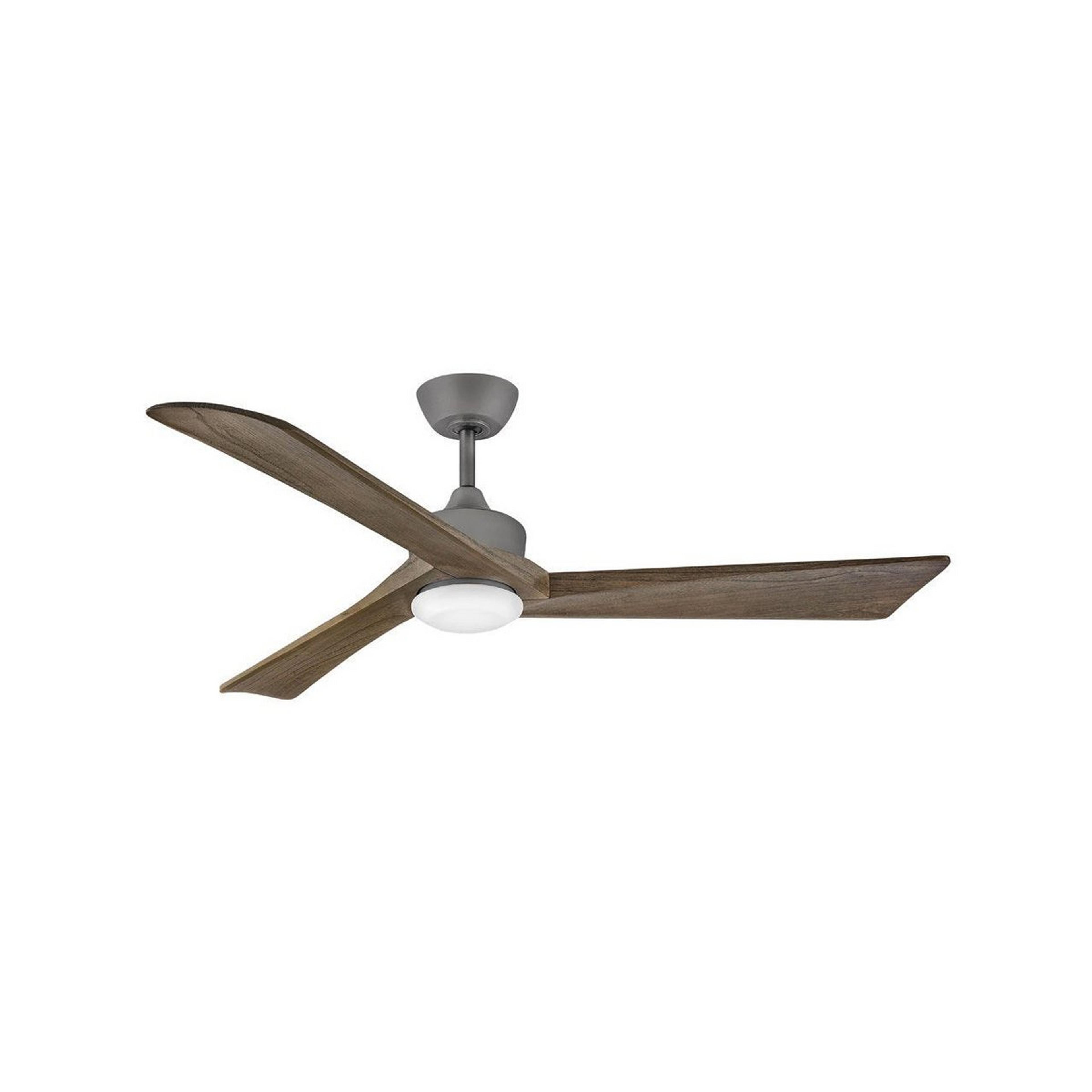 A 60" Wrapped Blade Indoor / Outdoor Ceiling Fan with Graphite / Driftwood color