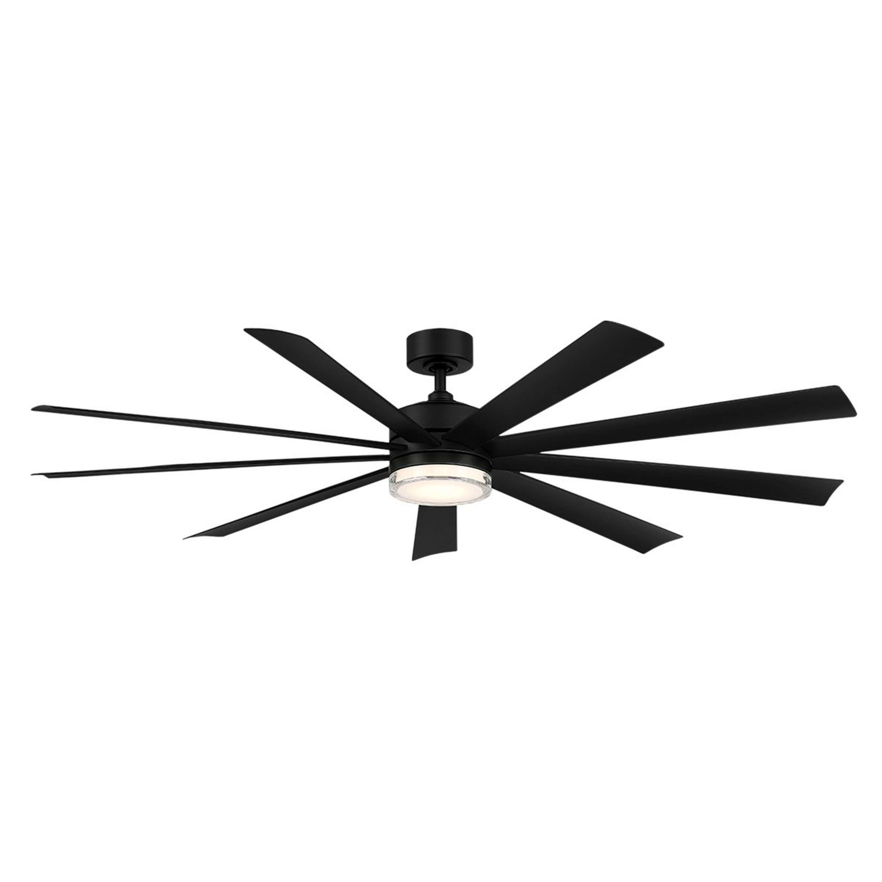 A 72" Jemma Smart LED Indoor / Outdoor Ceiling Fan with Matte Black color