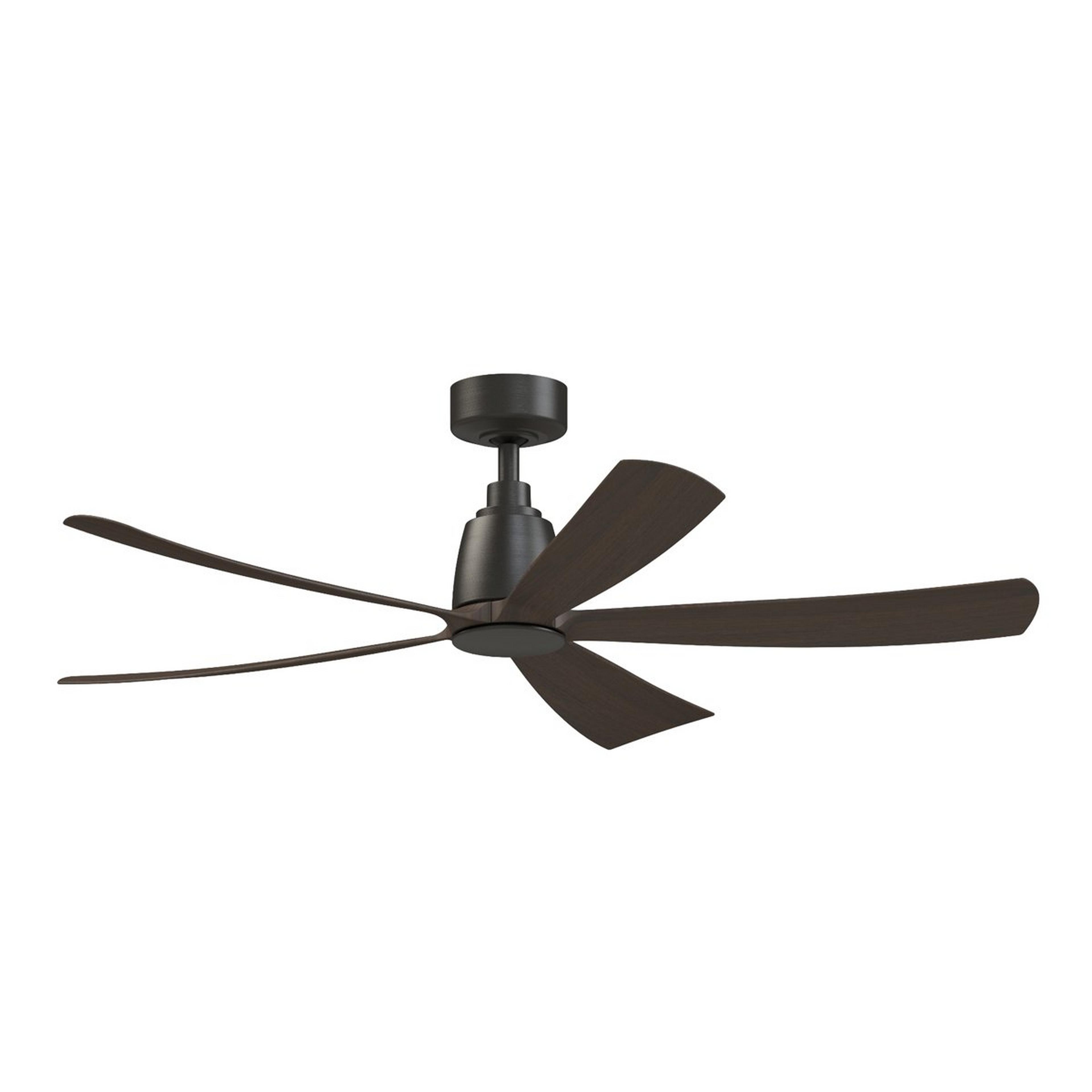 A 52" Auster Indoor / Outdoor Ceiling Fan - 5 Blade with Dark Bronze / Dark Walnut color