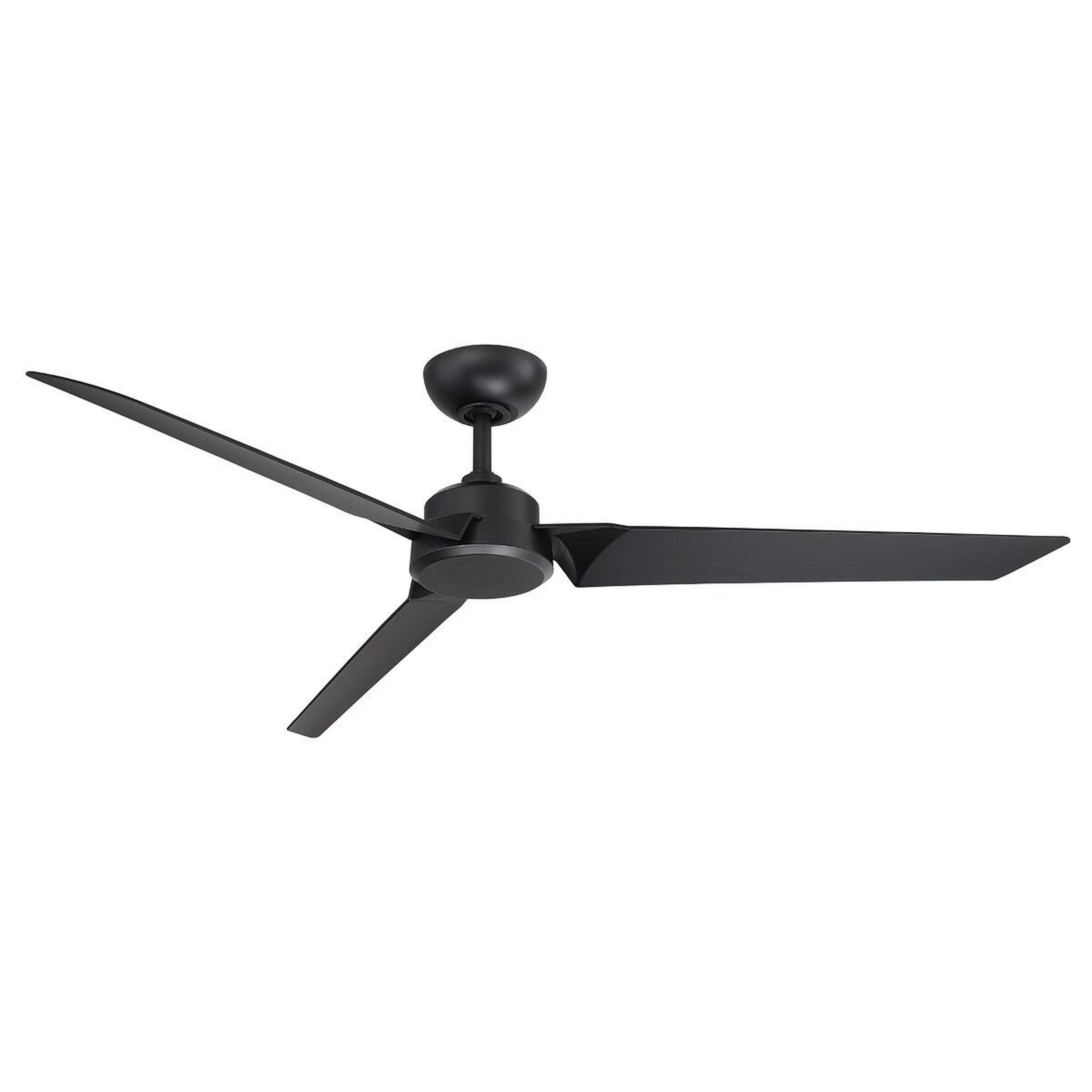 A 62" Pierce Smart Indoor / Outdoor Ceiling Fan with Matte Black color
