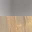 Brushed Nickel / Bleached Wood / White Glass
