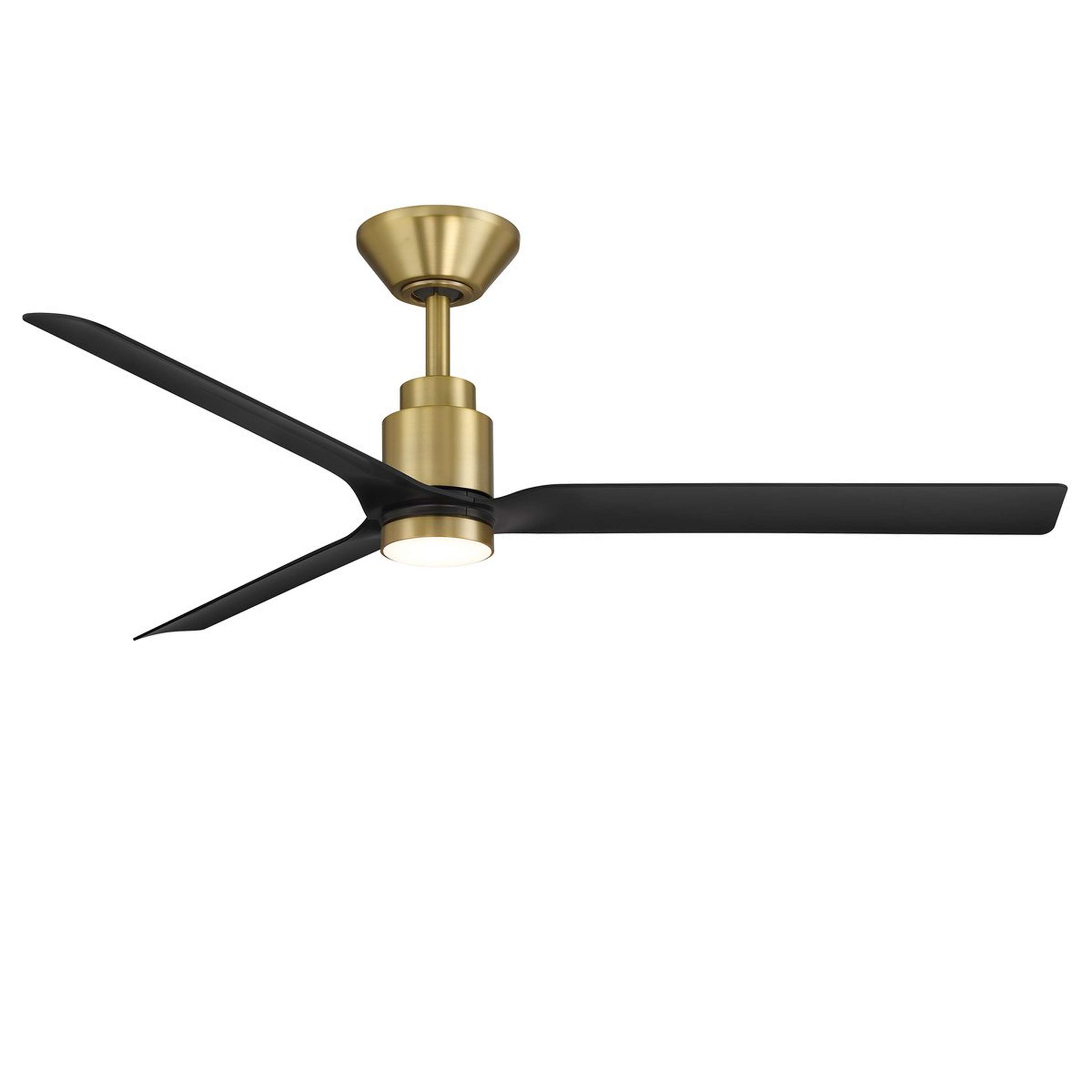 A 52" Xue Smart LED Indoor / Outdoor Ceiling Fan with Brass / Black color