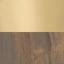 Soft Brass / Dark Walnut