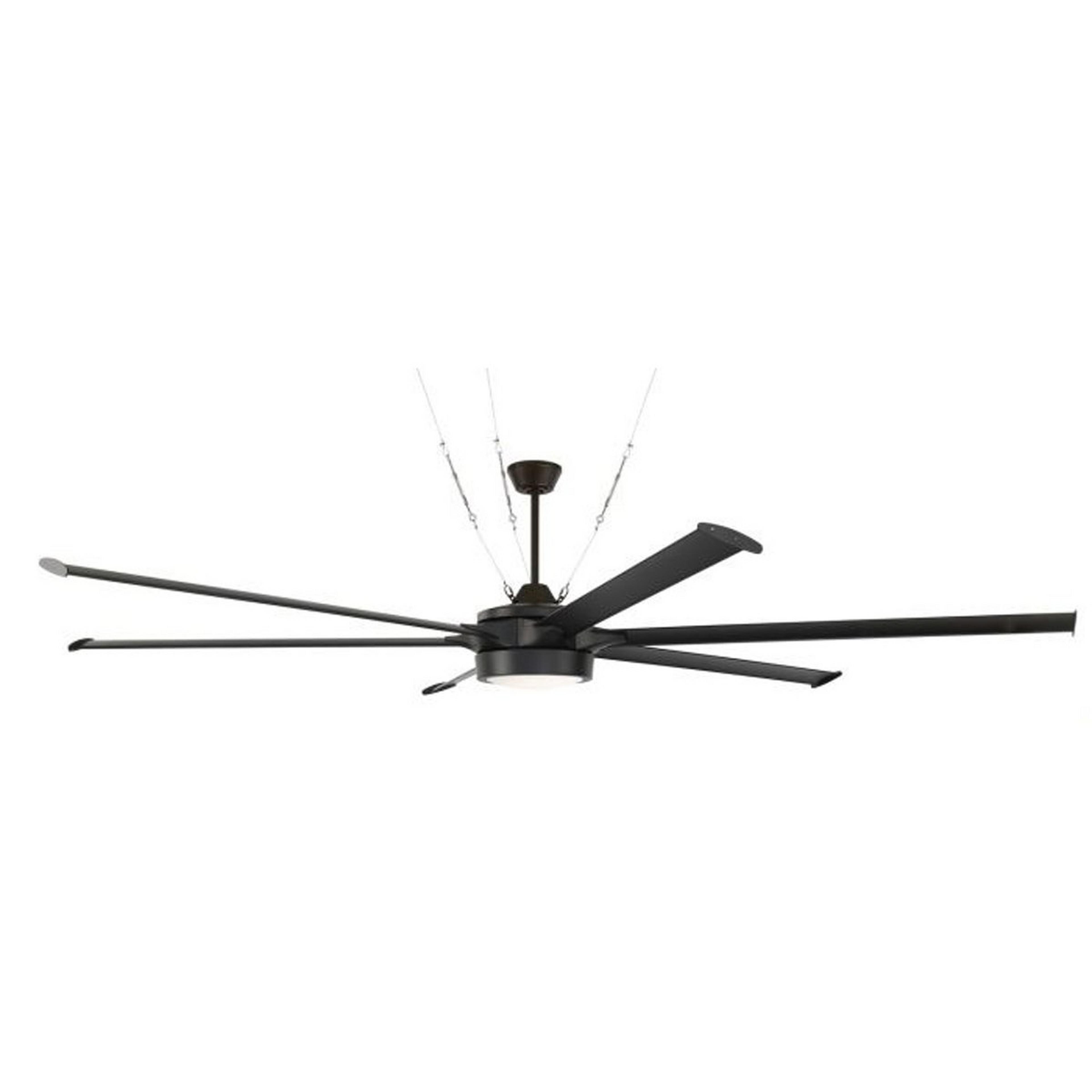 A 102" Ophelia Smart Indoor/Outdoor Fan with Black color