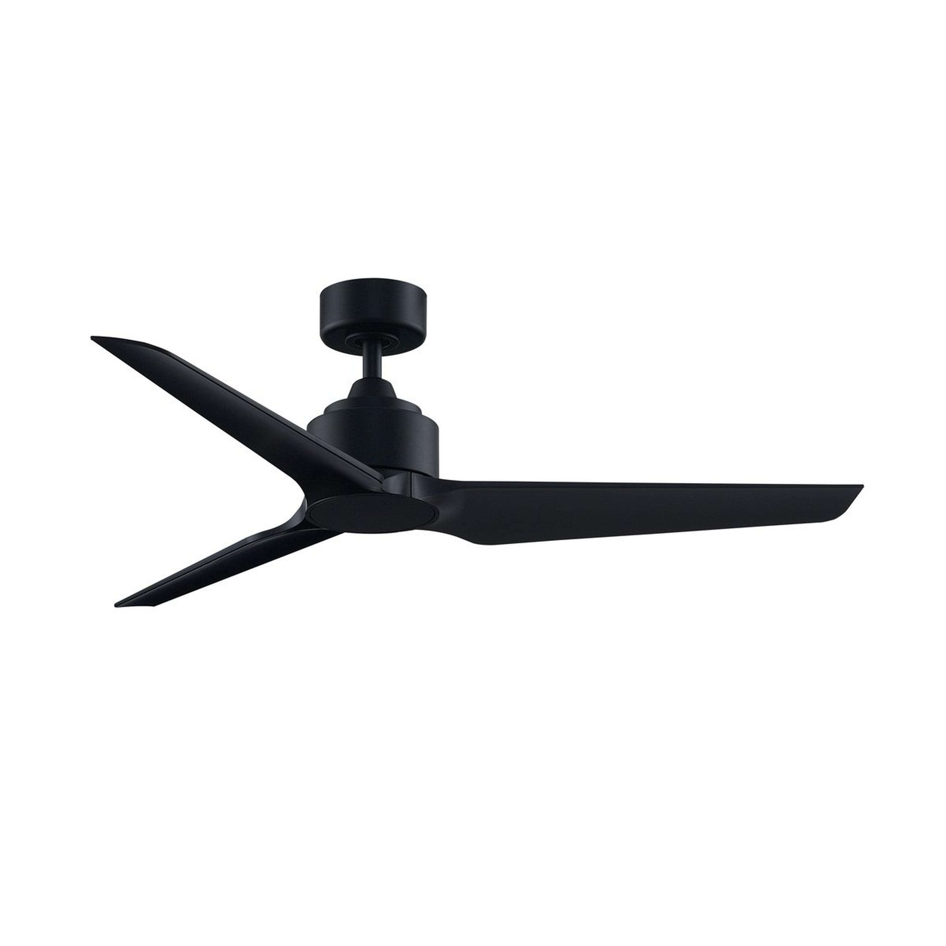 A 52" Melinoe Indoor / Outdoor Smart Ceiling Fan with Black / Black color
