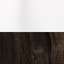 Matte White / Faux Dark Walnut