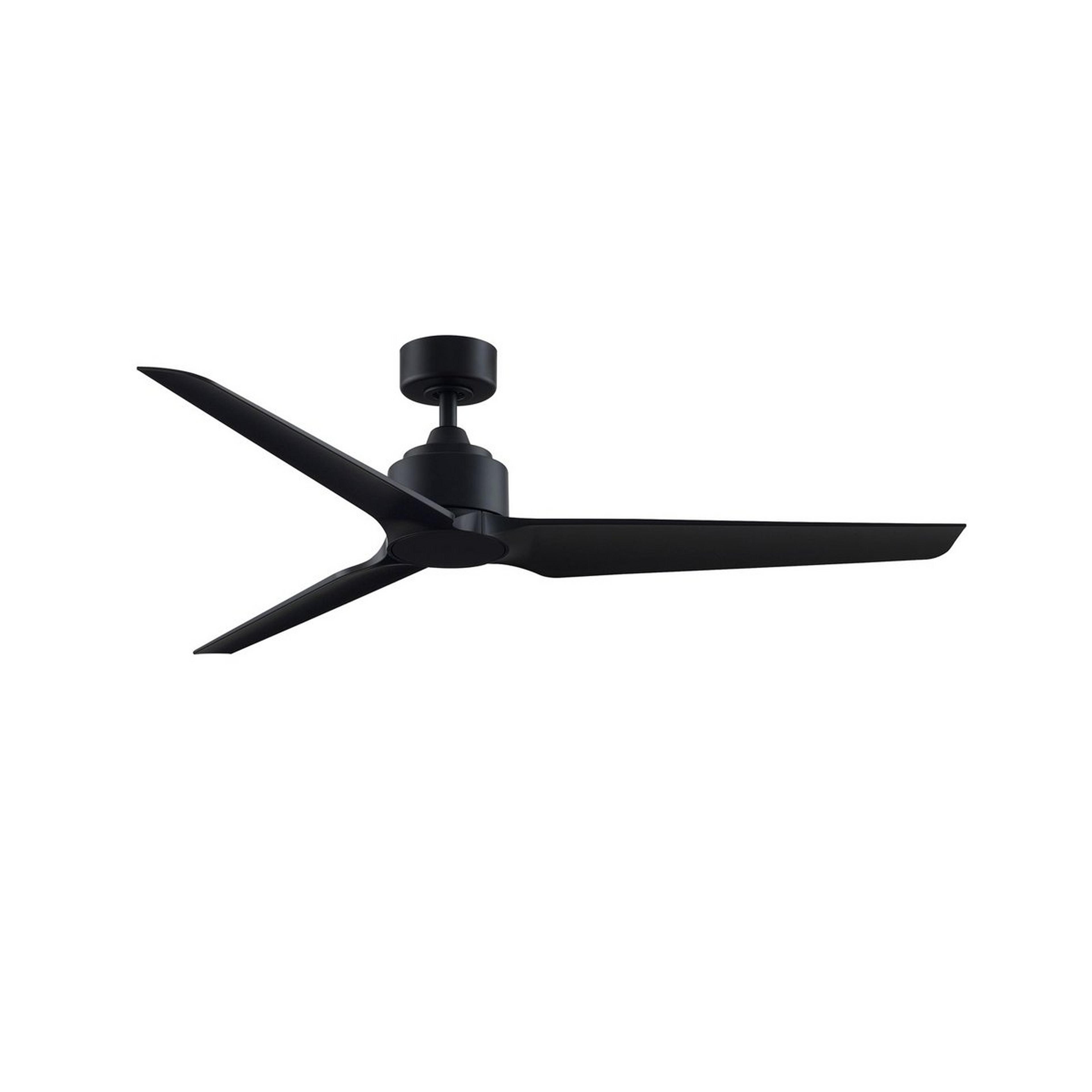 A 60" Melinoe Indoor/Outdoor Smart Ceiling Fan - Marine Grade with Black / Black color