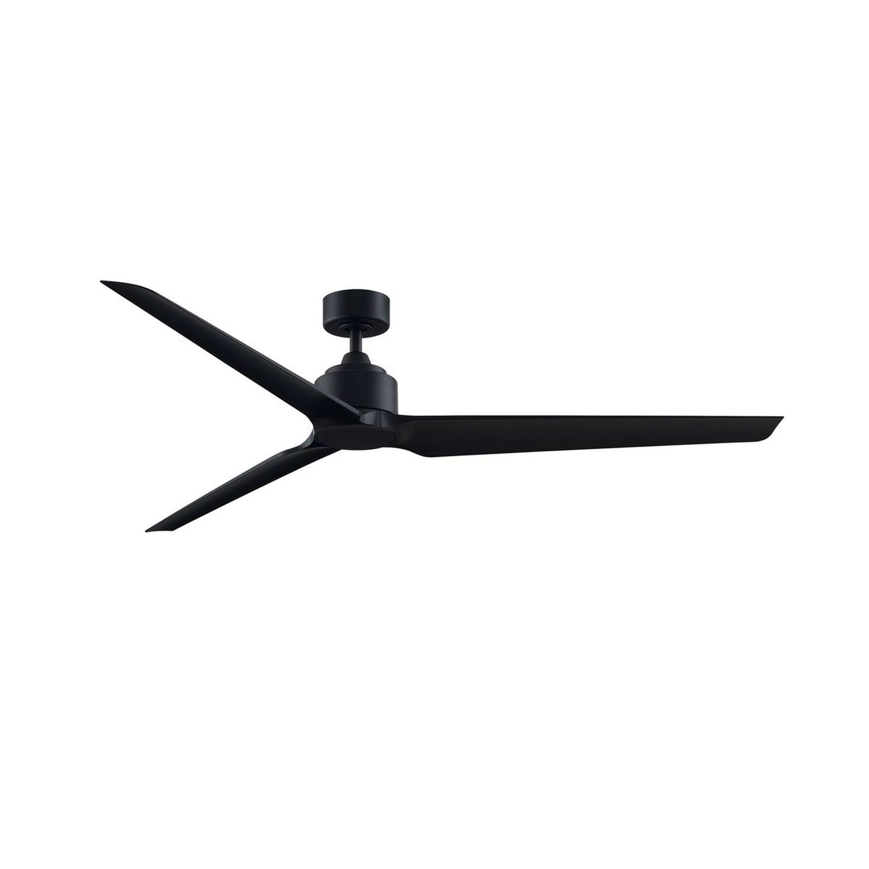 A 72" Melinoe Indoor/Outdoor Smart Ceiling Fan - Marine Grade with Black / Black color