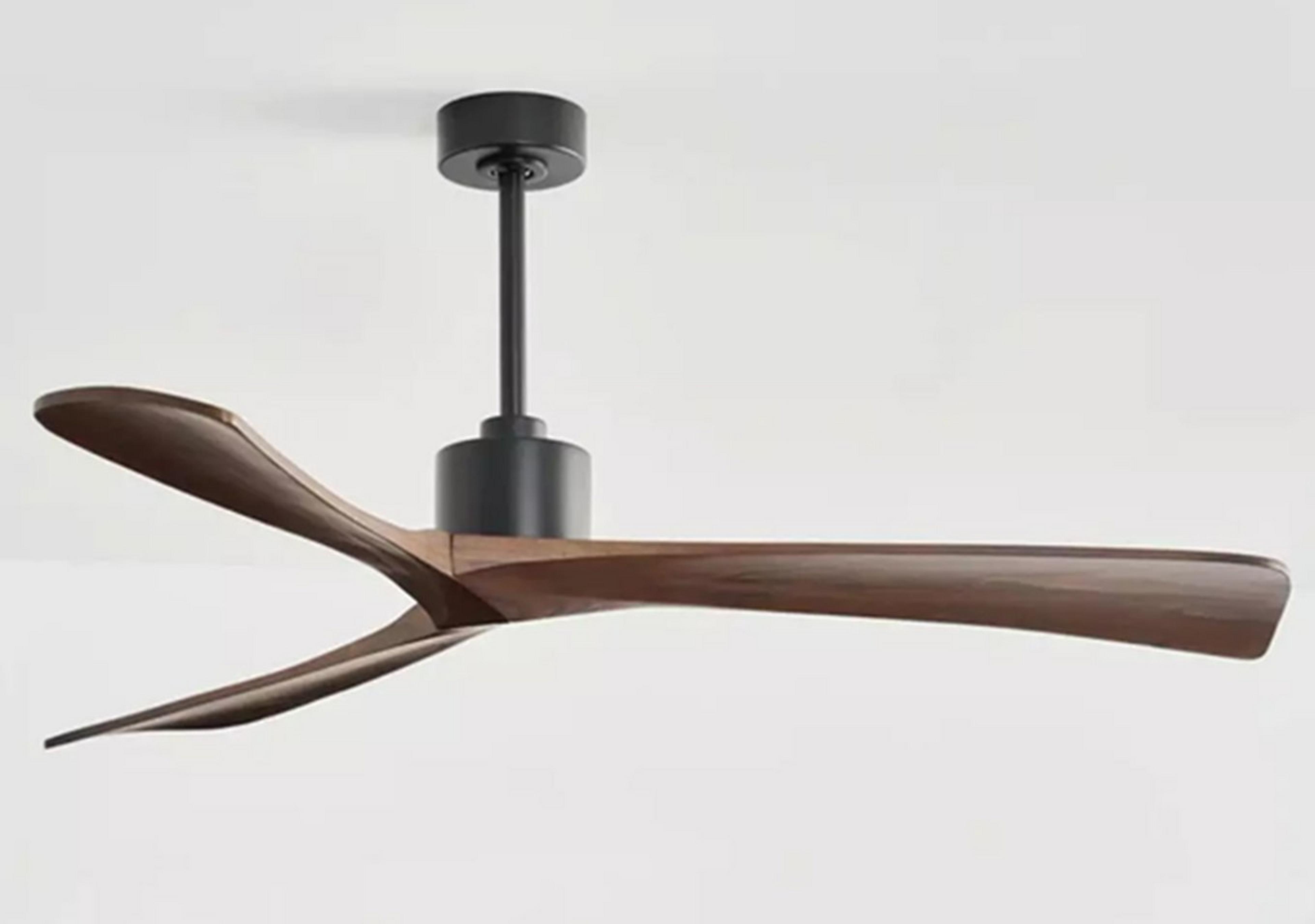 Walnut Wood Electra Smart Ceiling Fan