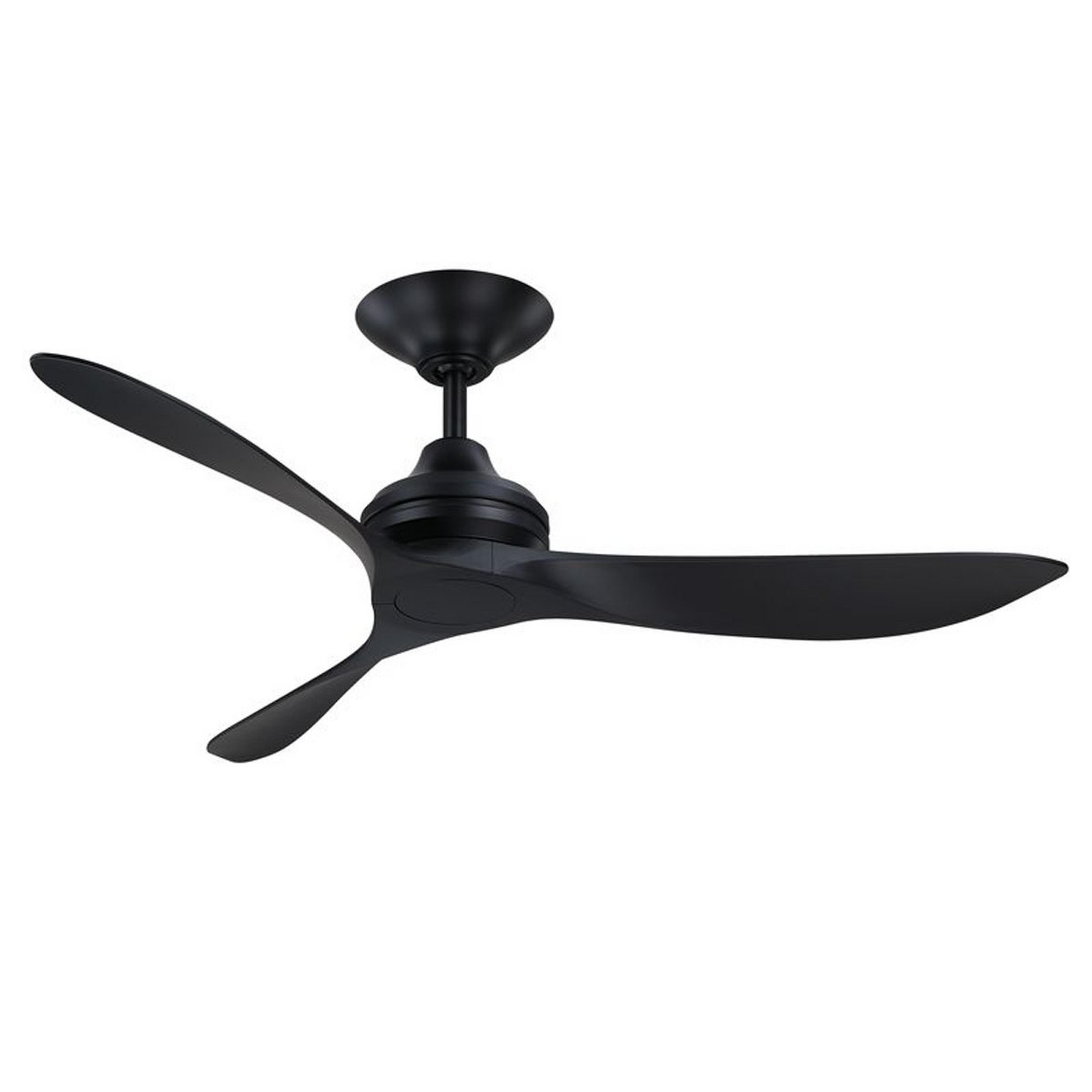 A 52" Buxton Smart Indoor / Outdoor Ceiling Fan - Maring Grade with Black color