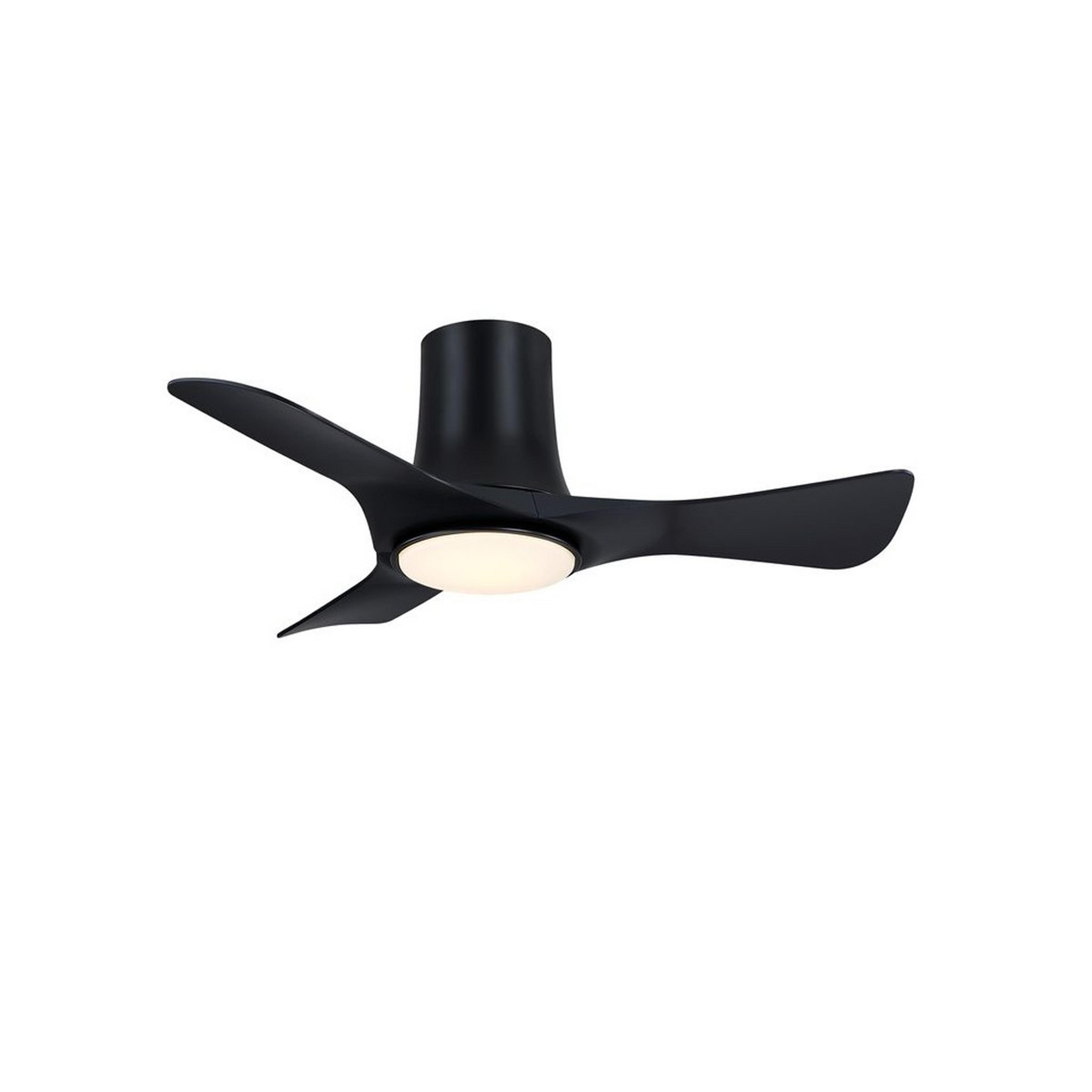 A 36" Posy LED Indoor / Outdoor Ceiling Fan with Black color