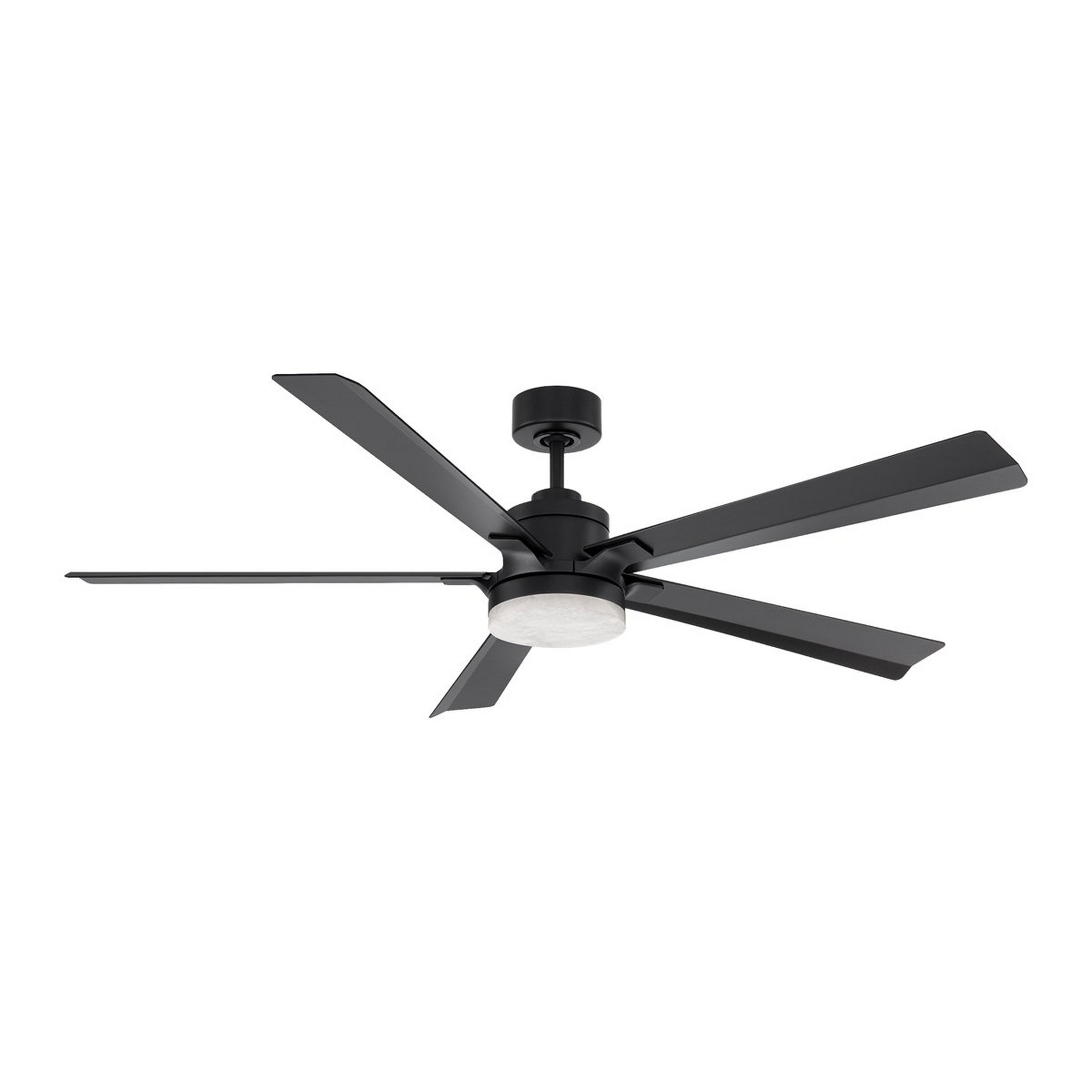 A 64" Presley Indoor / Outdoor Smart LED Ceiling Fan with Matte Black color
