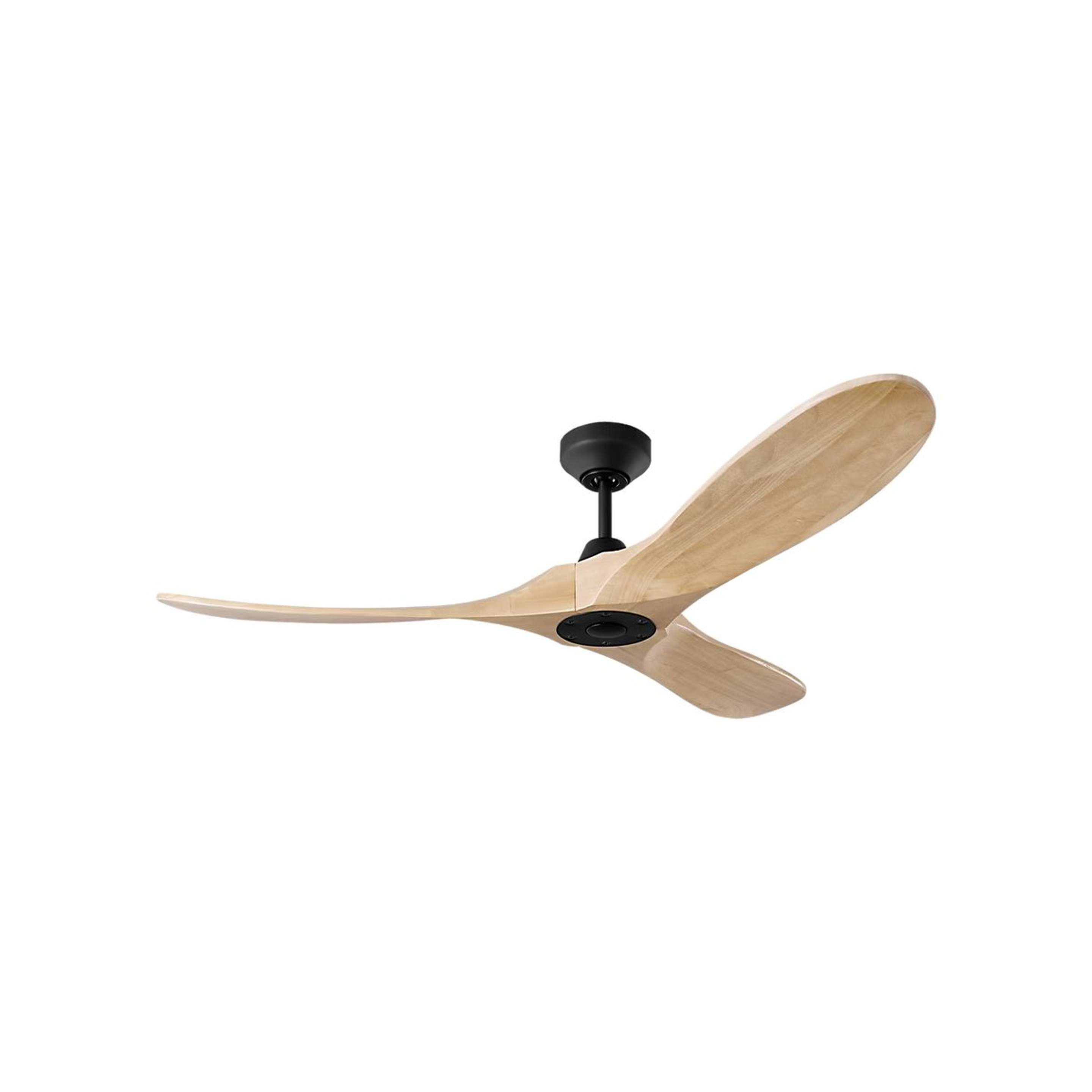 A 52" Samara Smart Indoor / Outdoor Ceiling Fan with Black / Honey color