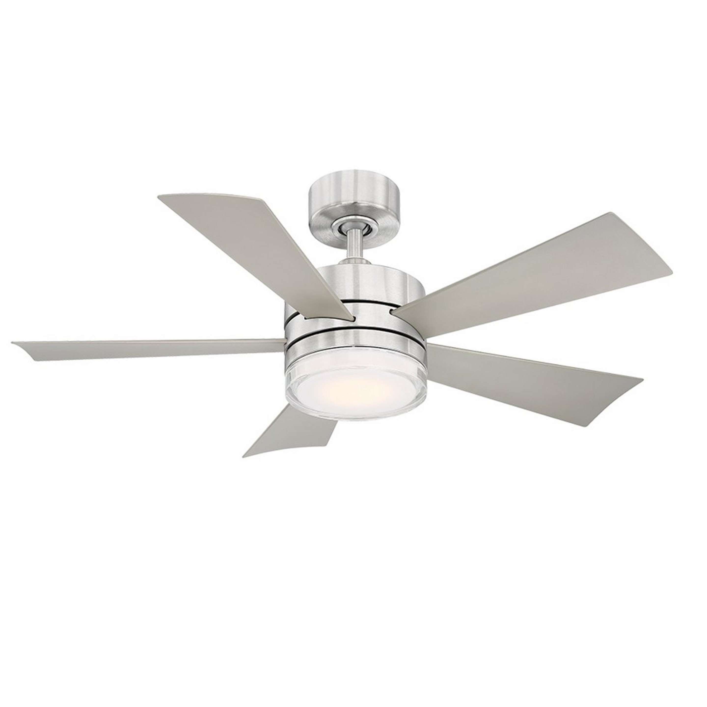 A 42" Jemma Smart LED Indoor / Outdoor Ceiling Fan - Marine Grade with Stainless Steel color