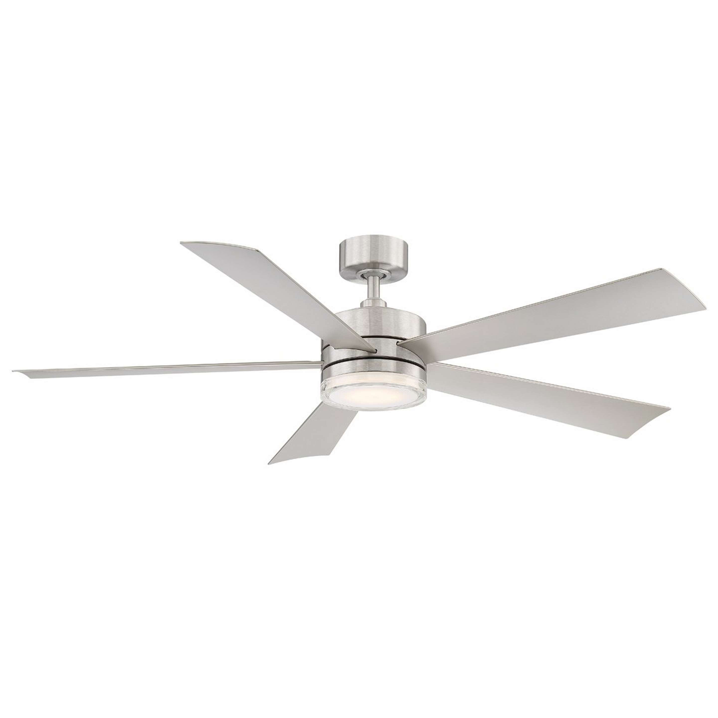 A 60" Jemma Smart LED Indoor / Outdoor Ceiling Fan - Marine Grade with Stainless Steel color