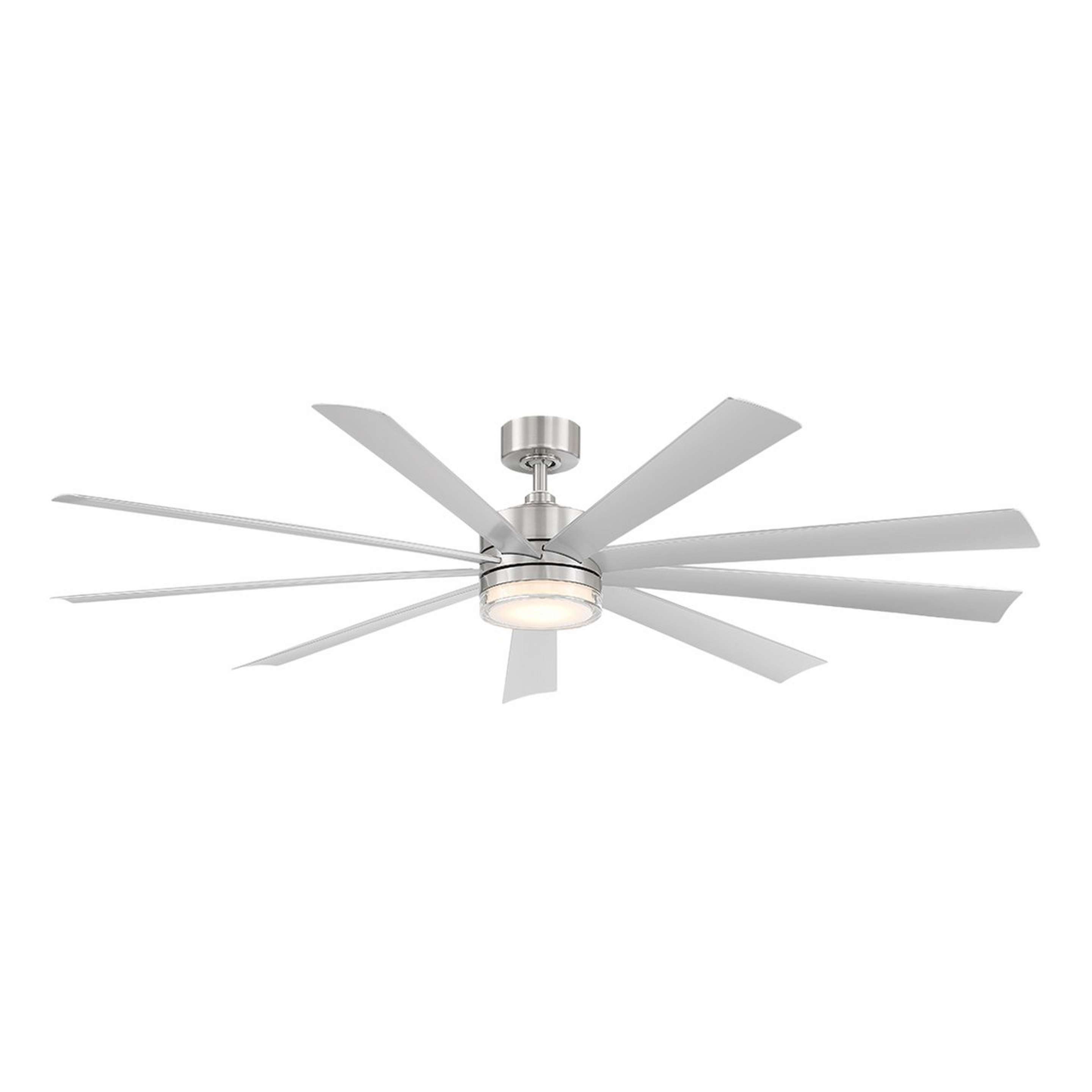 A 72" Jemma Smart LED Indoor / Outdoor Ceiling Fan - Marine Grade with Stainless Steel color