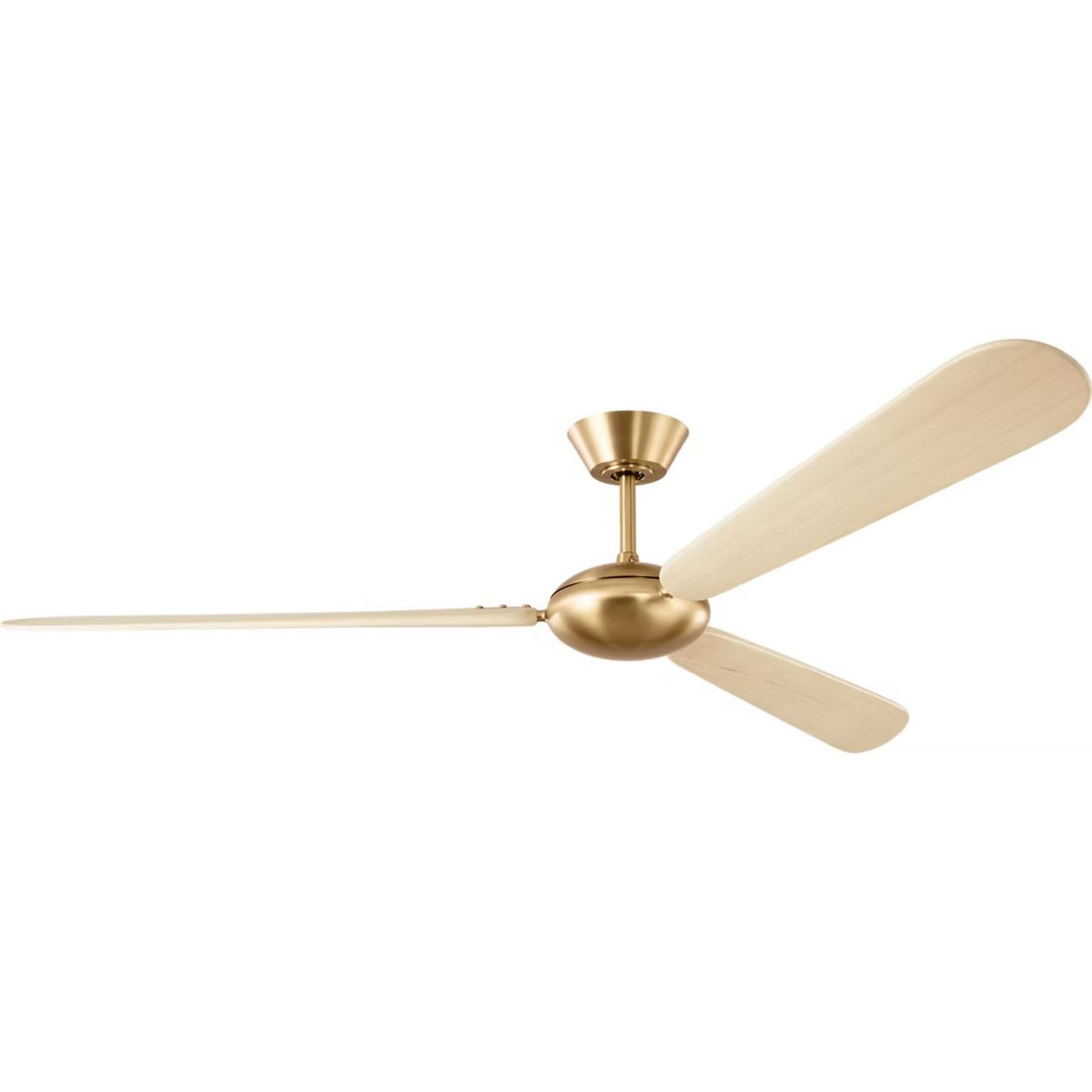 A 64" Tailwind Smart Indoor/Outdoor Ceiling Fan with Brass / Neutral color