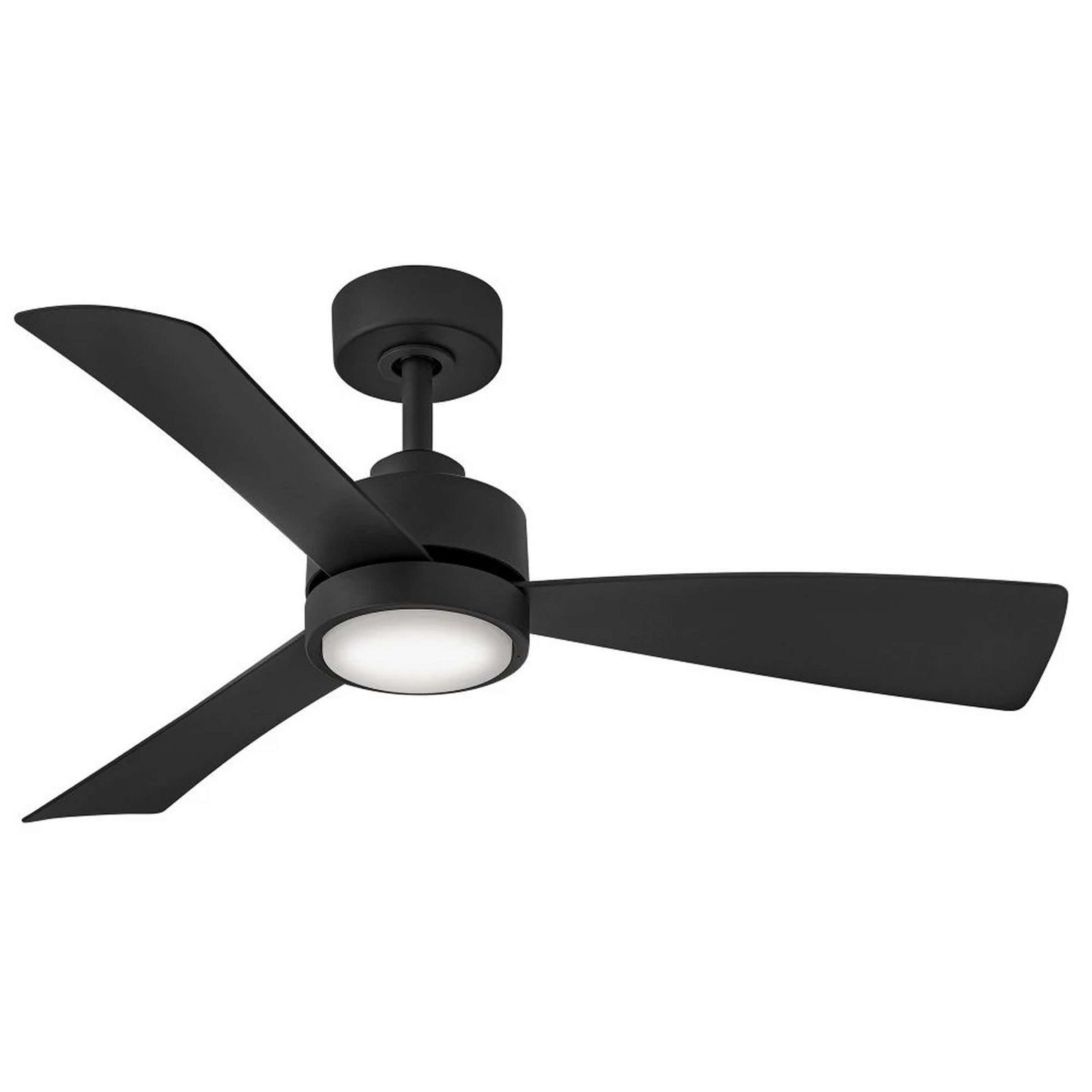 A 44" Steadfast Smart LED Dual Mount Ceiling Fan - Marine Grade with Matte Black color