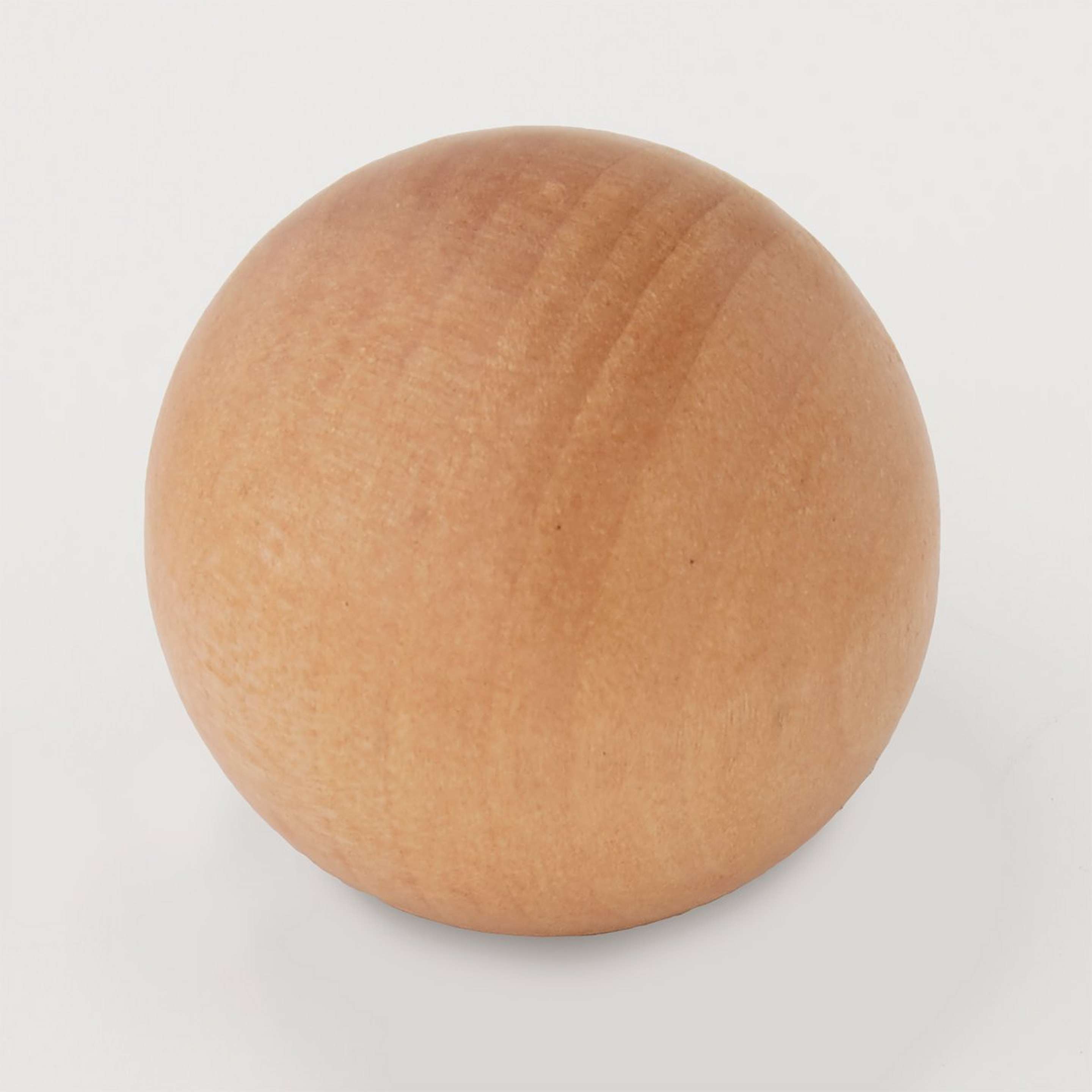 A Wooden Ball Finial - Large with Natural Wood color