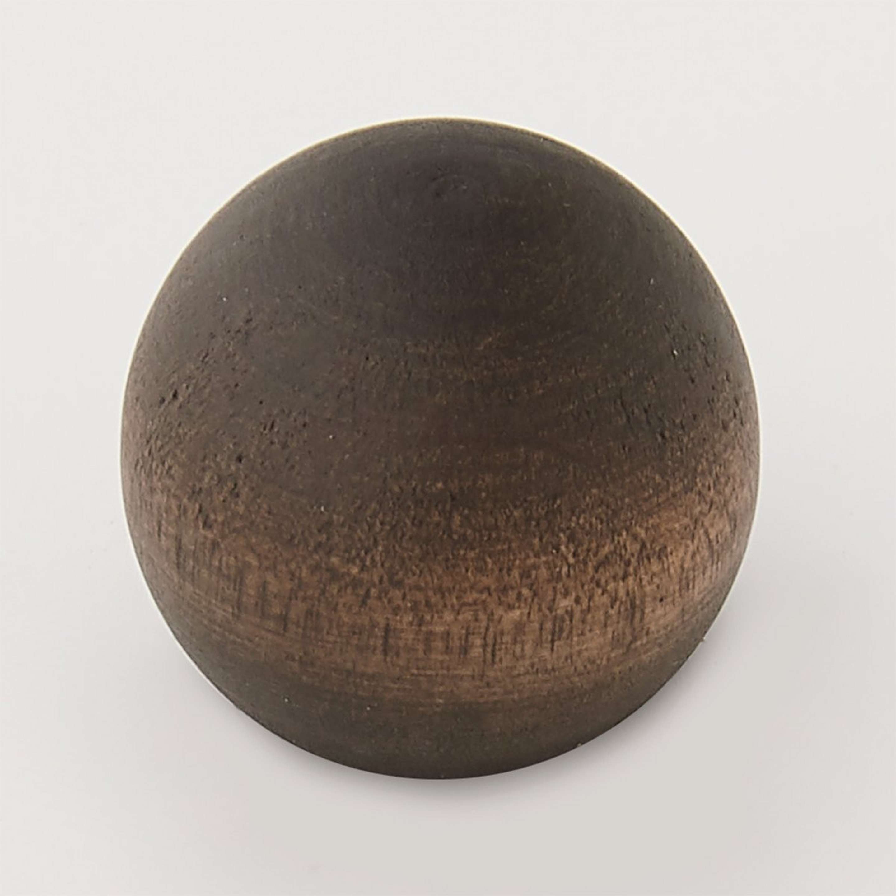 A Wooden Sphere Finial - Small with Dark Mahogany Wood color