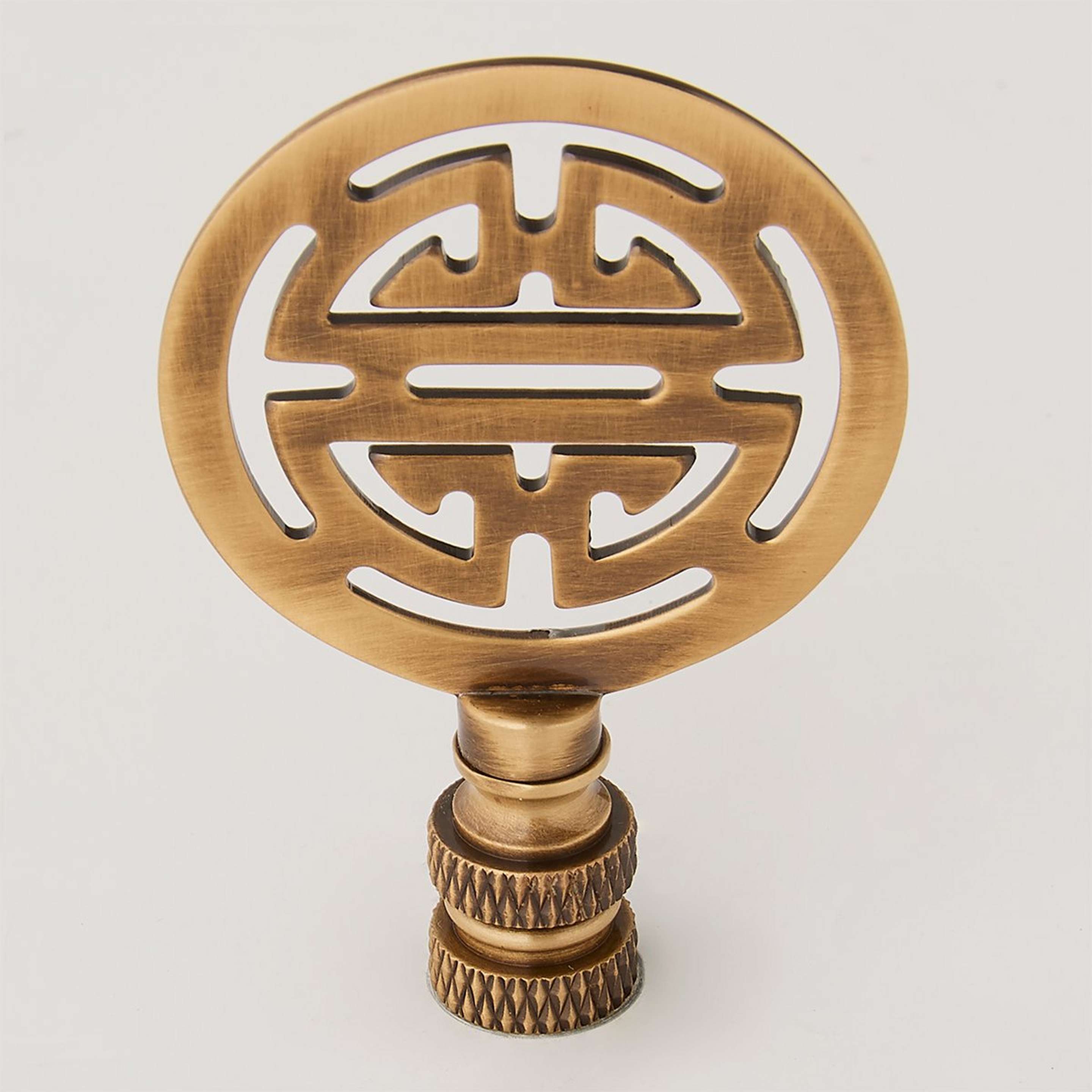 A Solid Brass Good Luck 2.75" with Antique Brass color