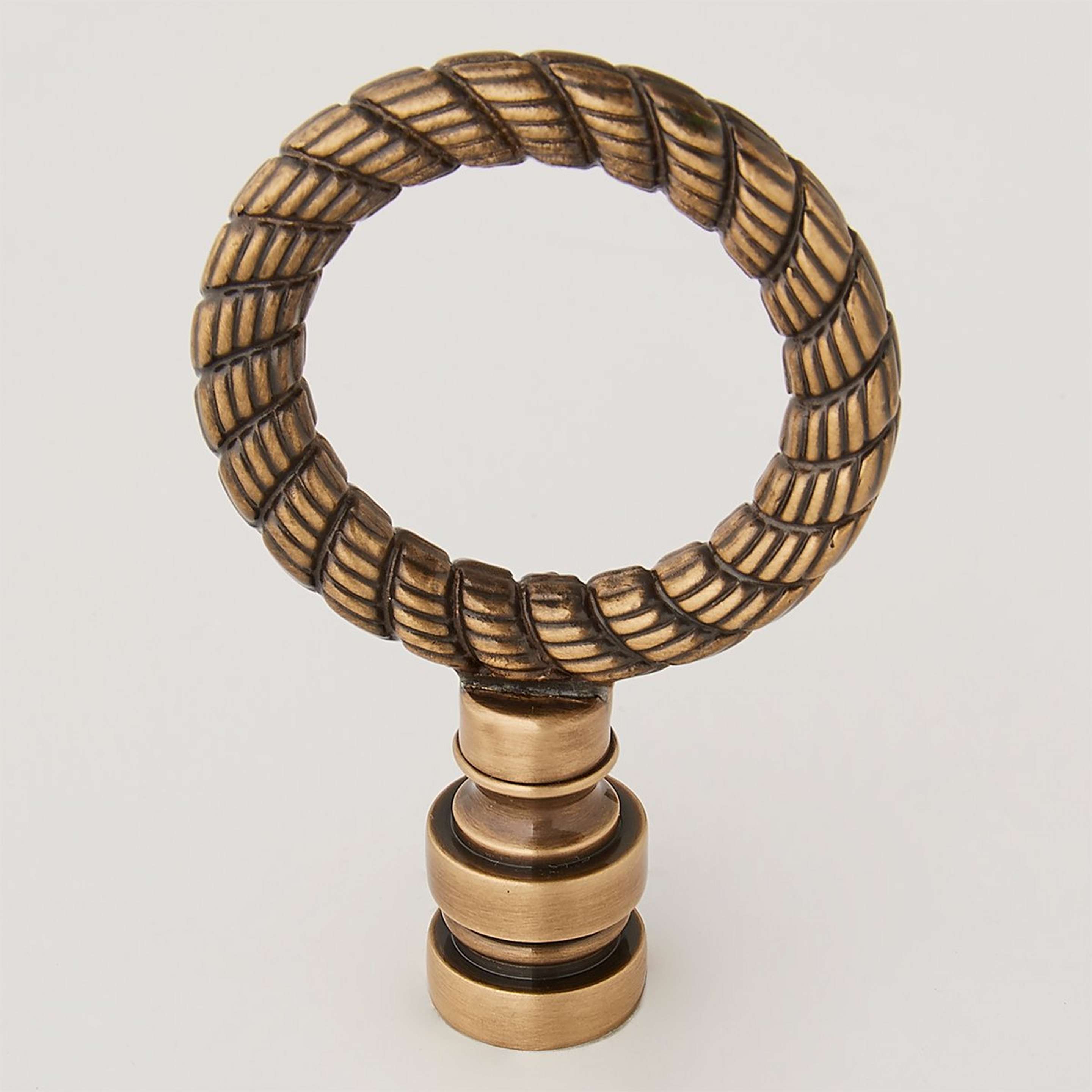 A Solid Brass Ring 2.5" Tall with Antique Brass color