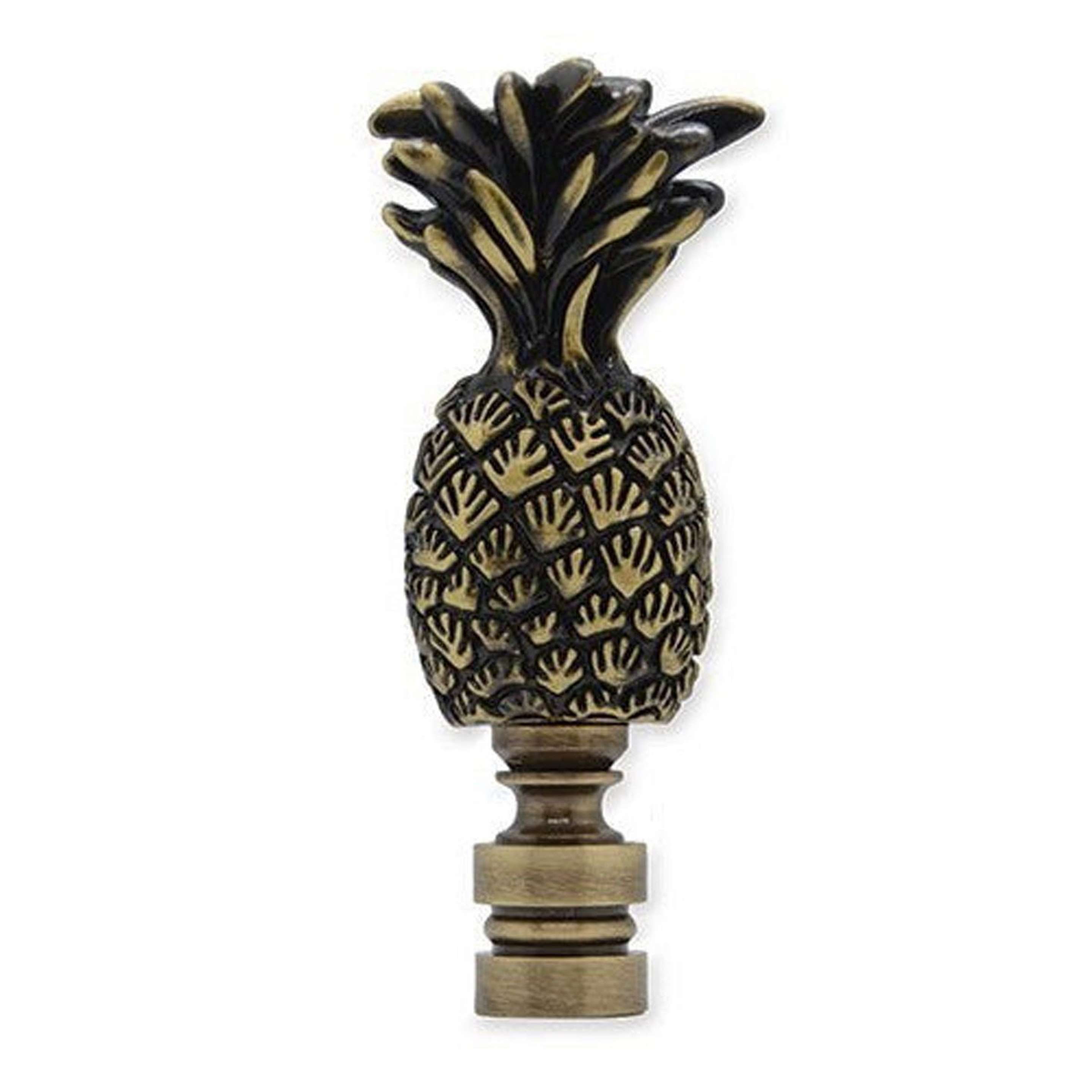 A Solid Brass Large Pineapple 3" Finial with Antique Brass color