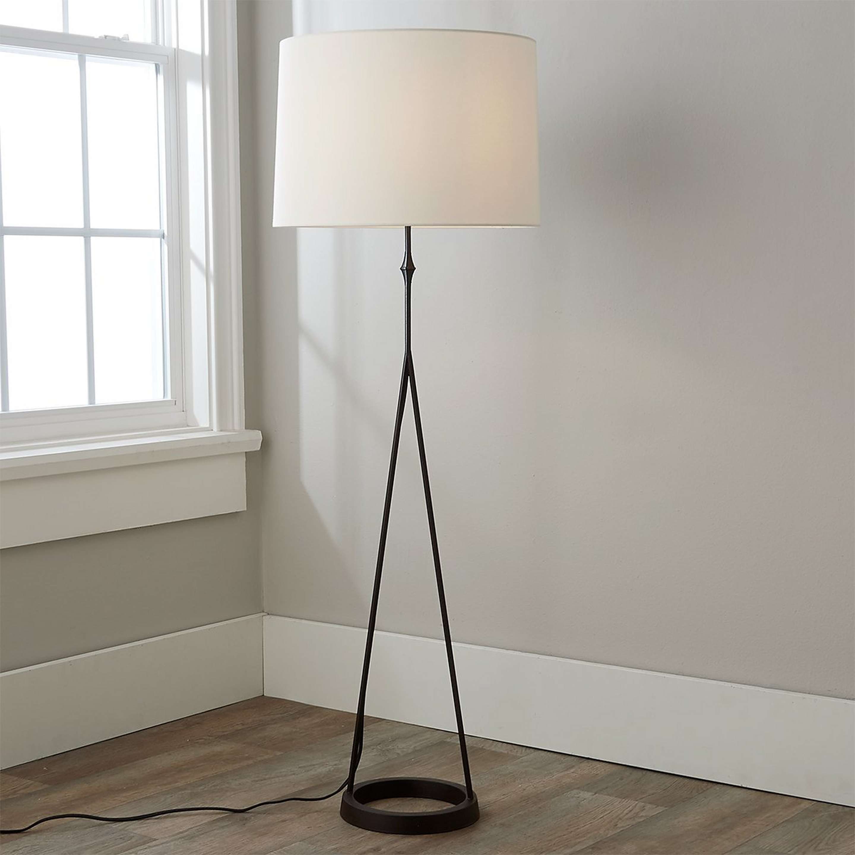 Aged Iron A-Line Floor Lamp