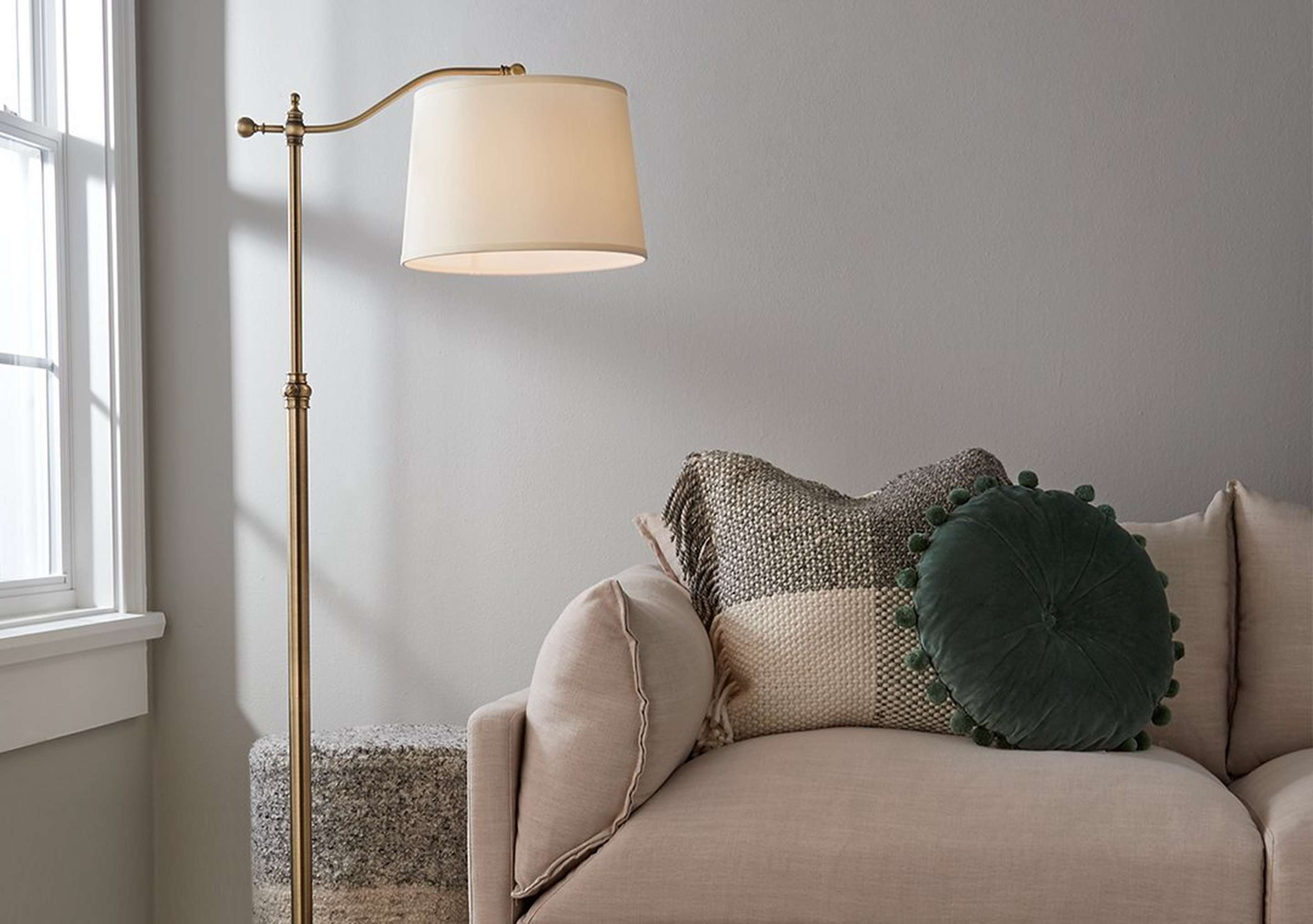 Arched Bridge Arm Adjustable Floor Lamp