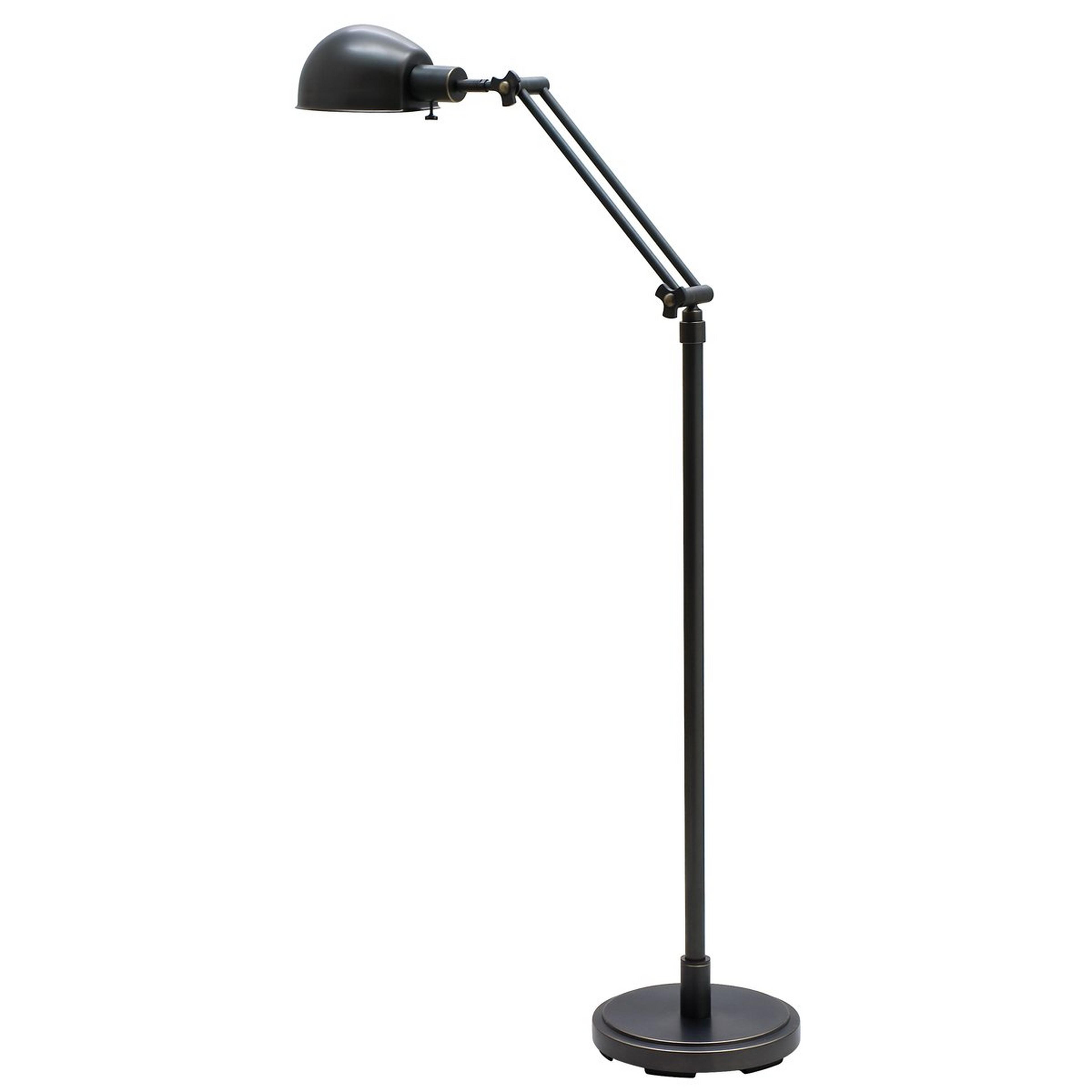 A Industrial Pharmacy Floor Lamp with Oiled Bronze color