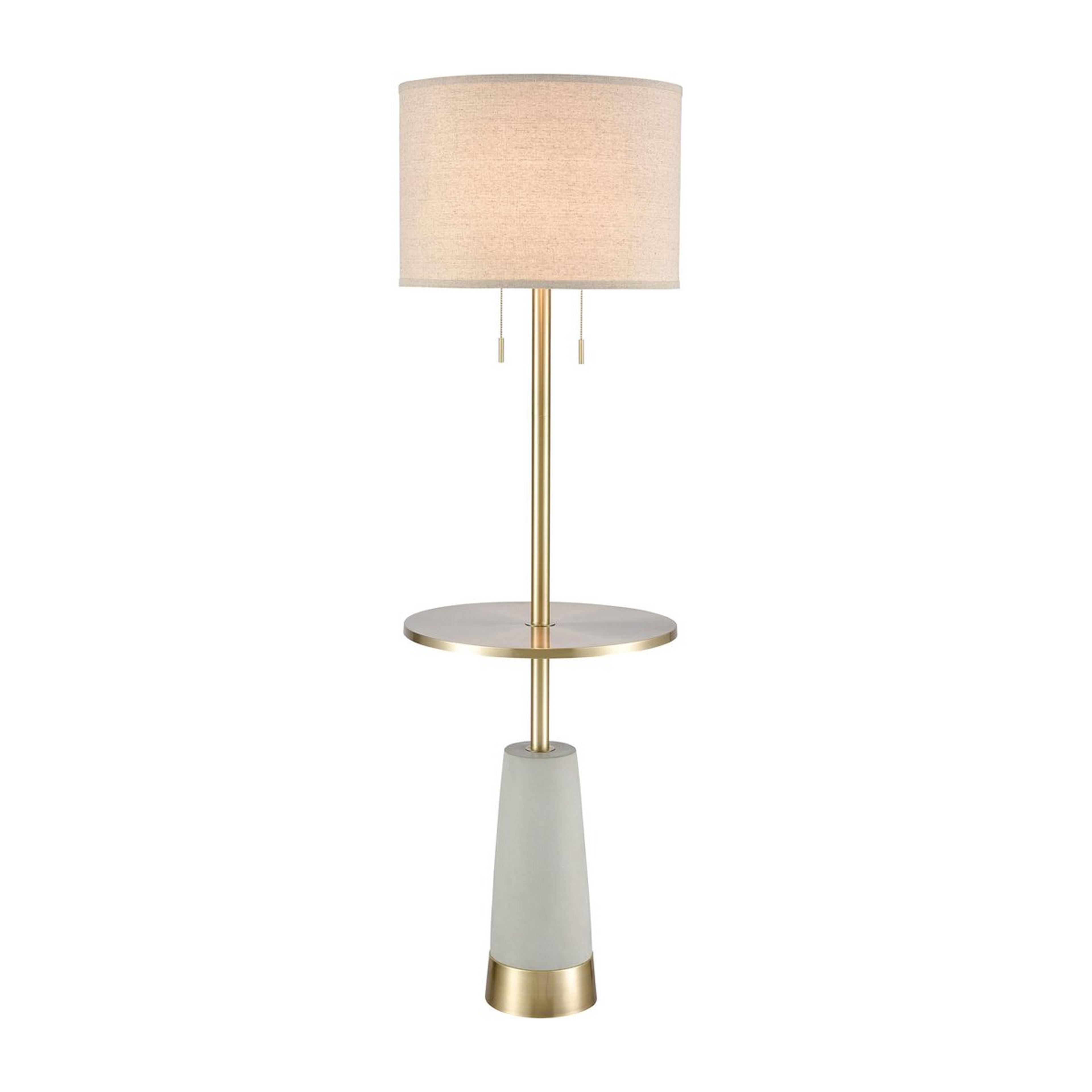 A Utilitarian Glam Floor Lamp with undefined color
