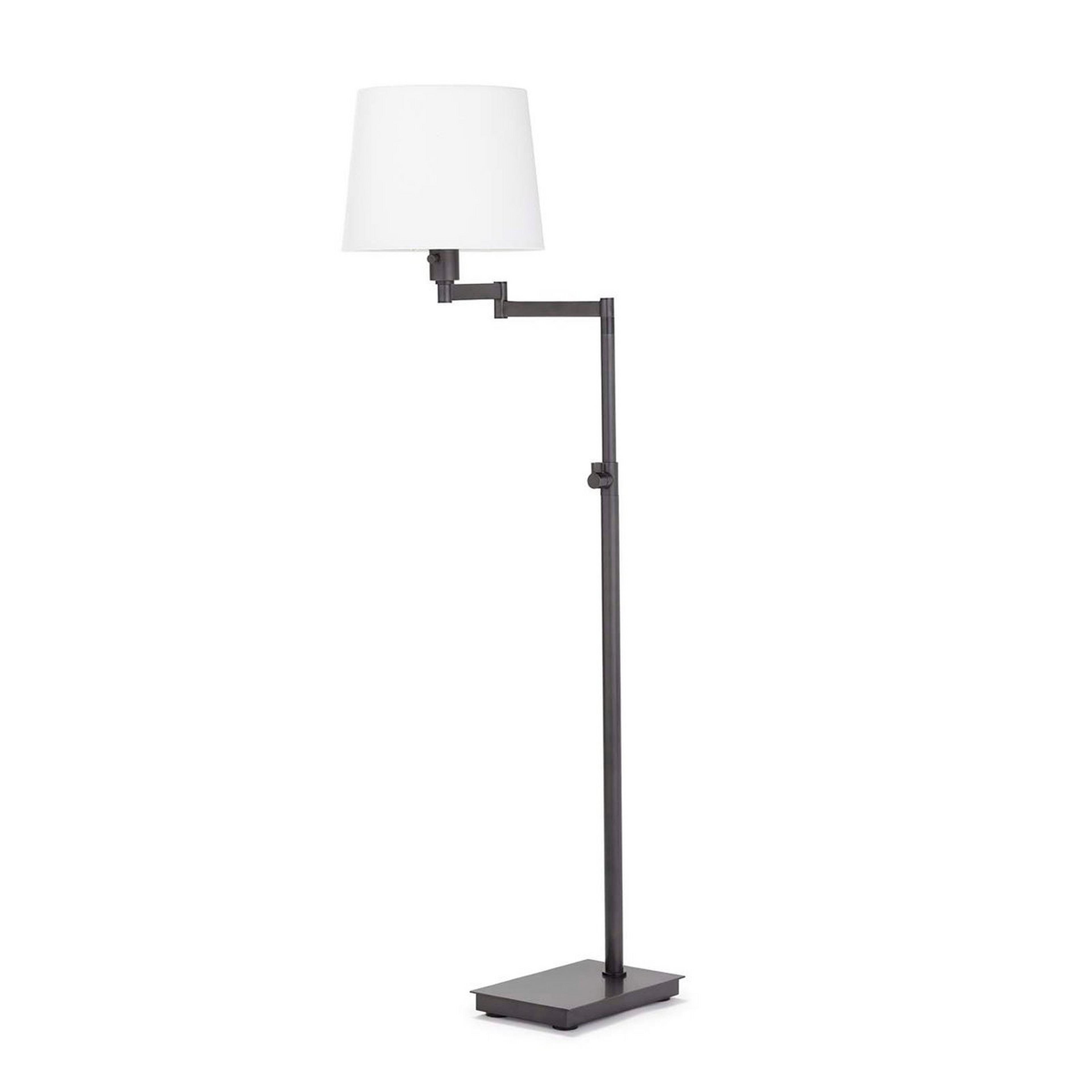 A Clementine Adjustable Floor Lamp with Oil Rubbed Bronze color