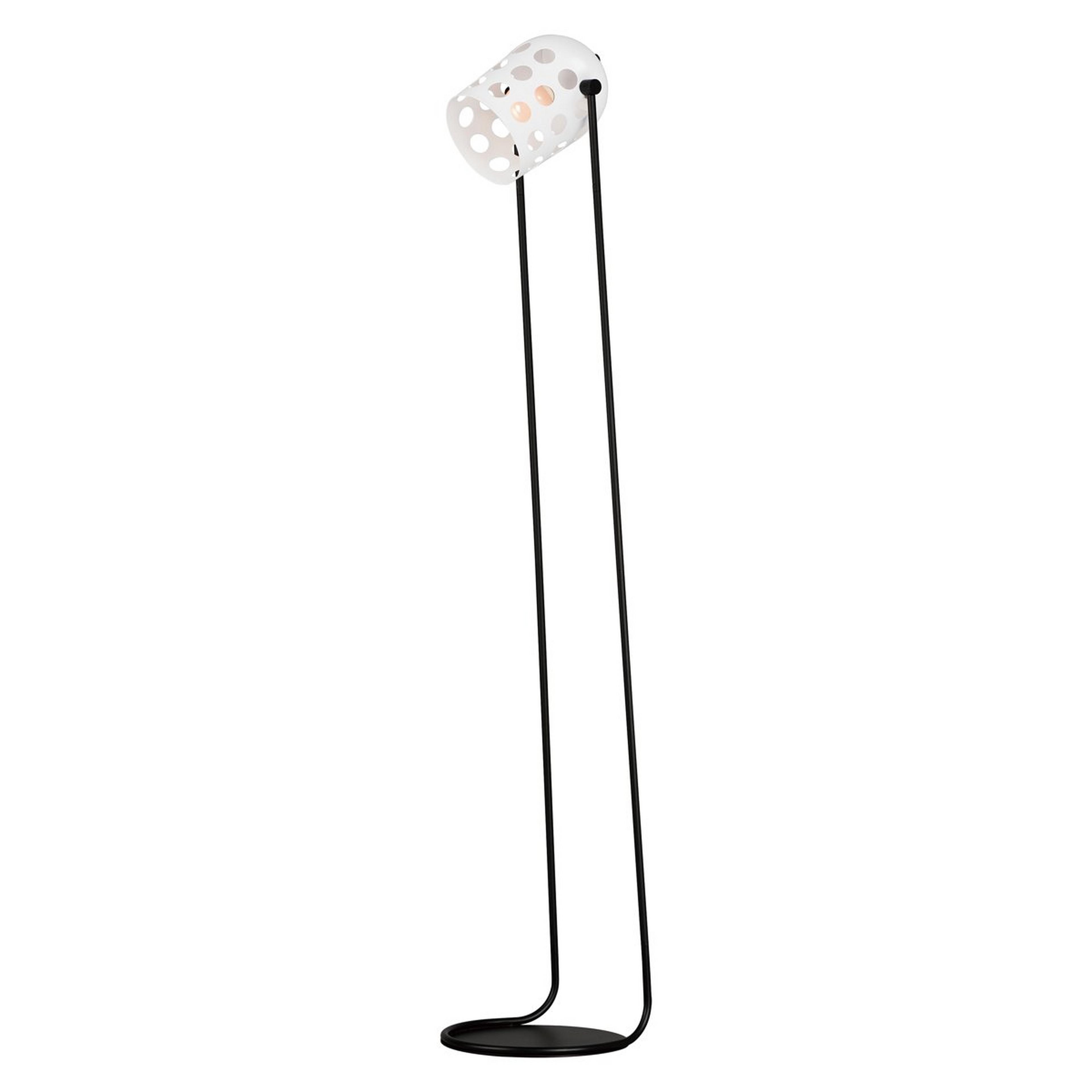 A Audine Floor Lamp with Black / White color