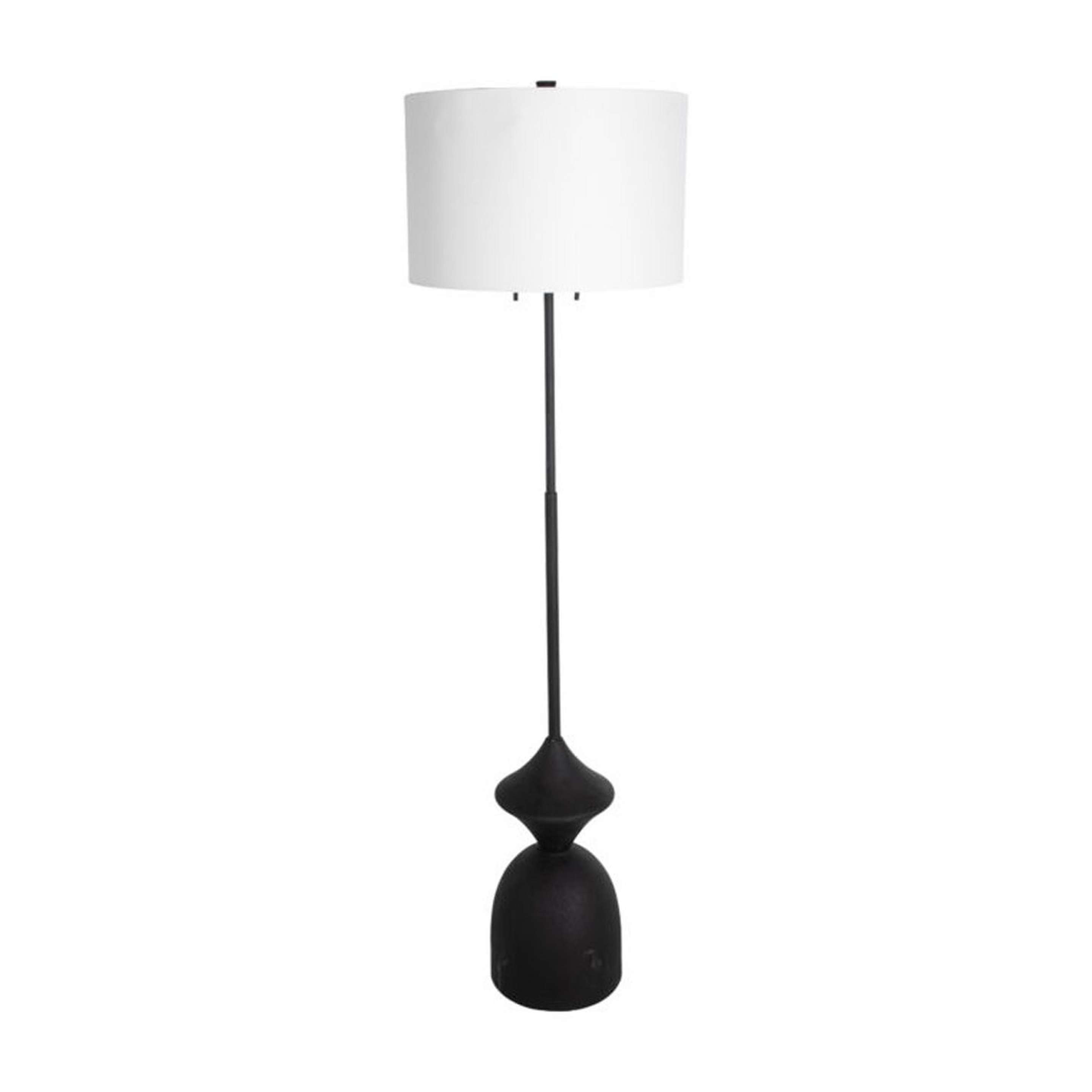 A Ballar Floor Lamp with Textured Black color