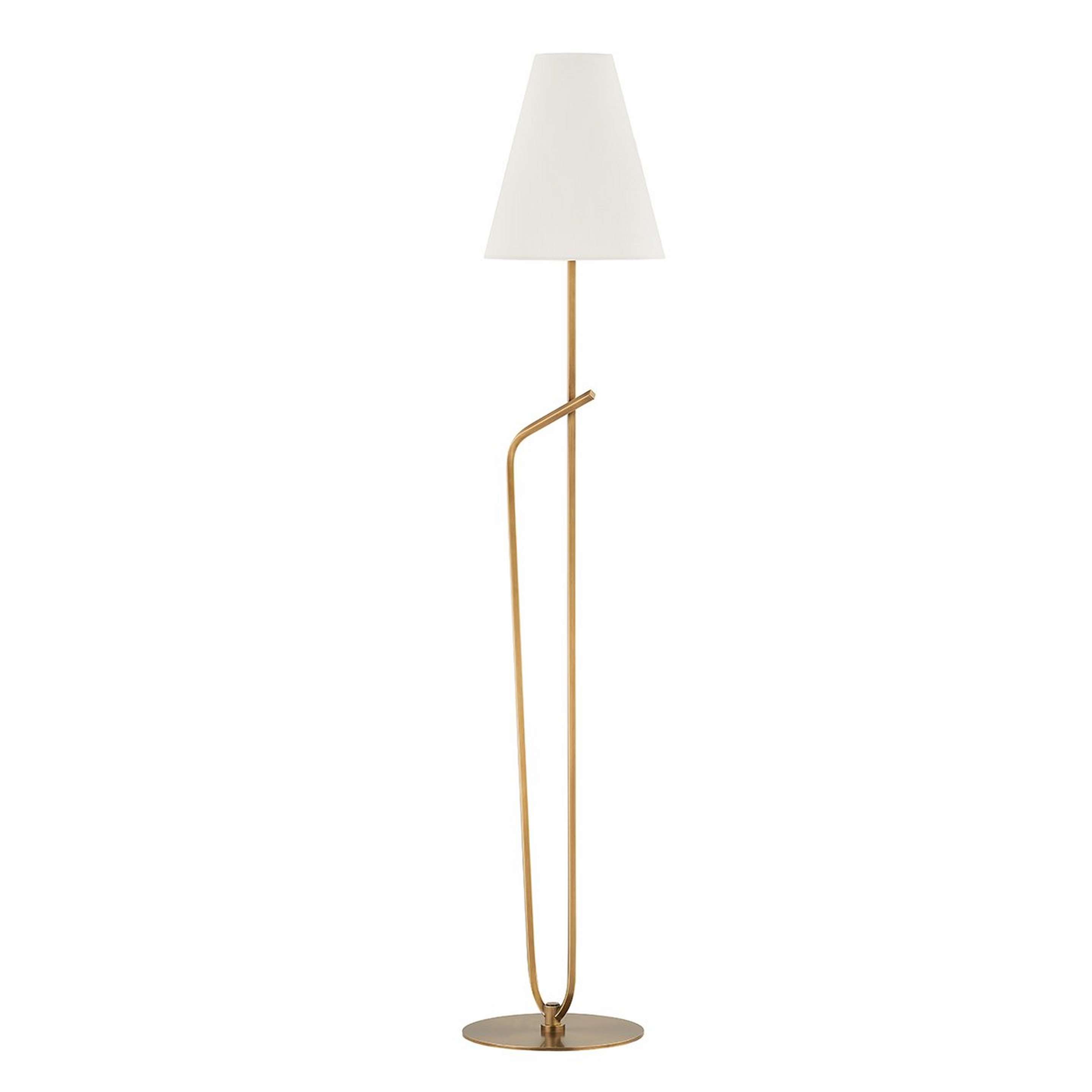 A Antares Floor Lamp with Brushed Brass color