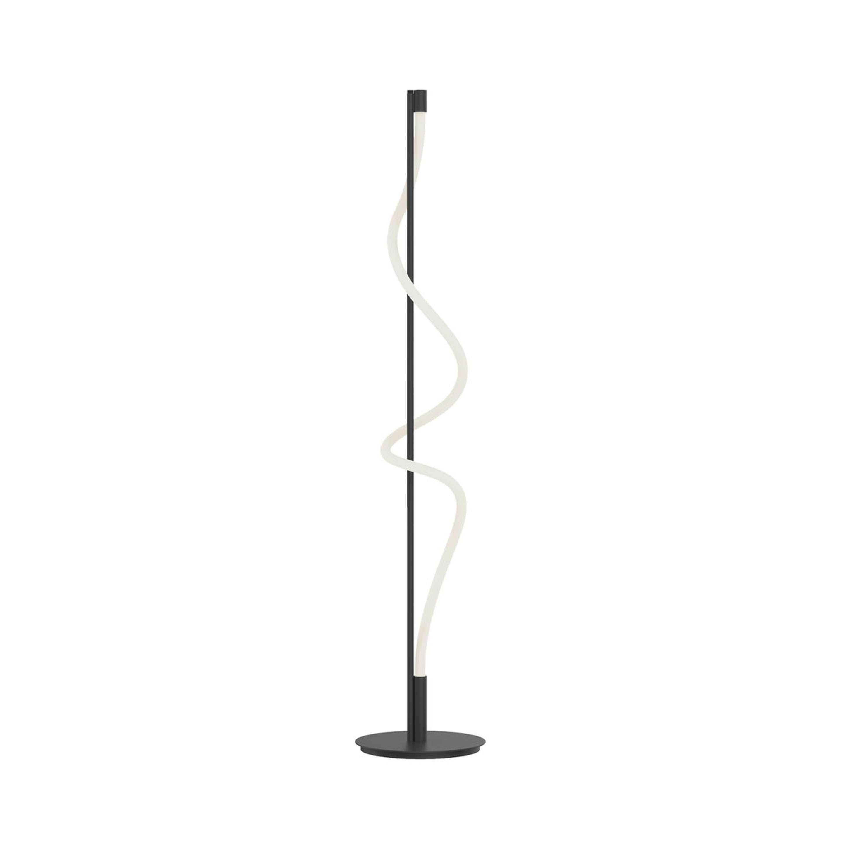 A Pirouette LED Floor Lamp with Black color